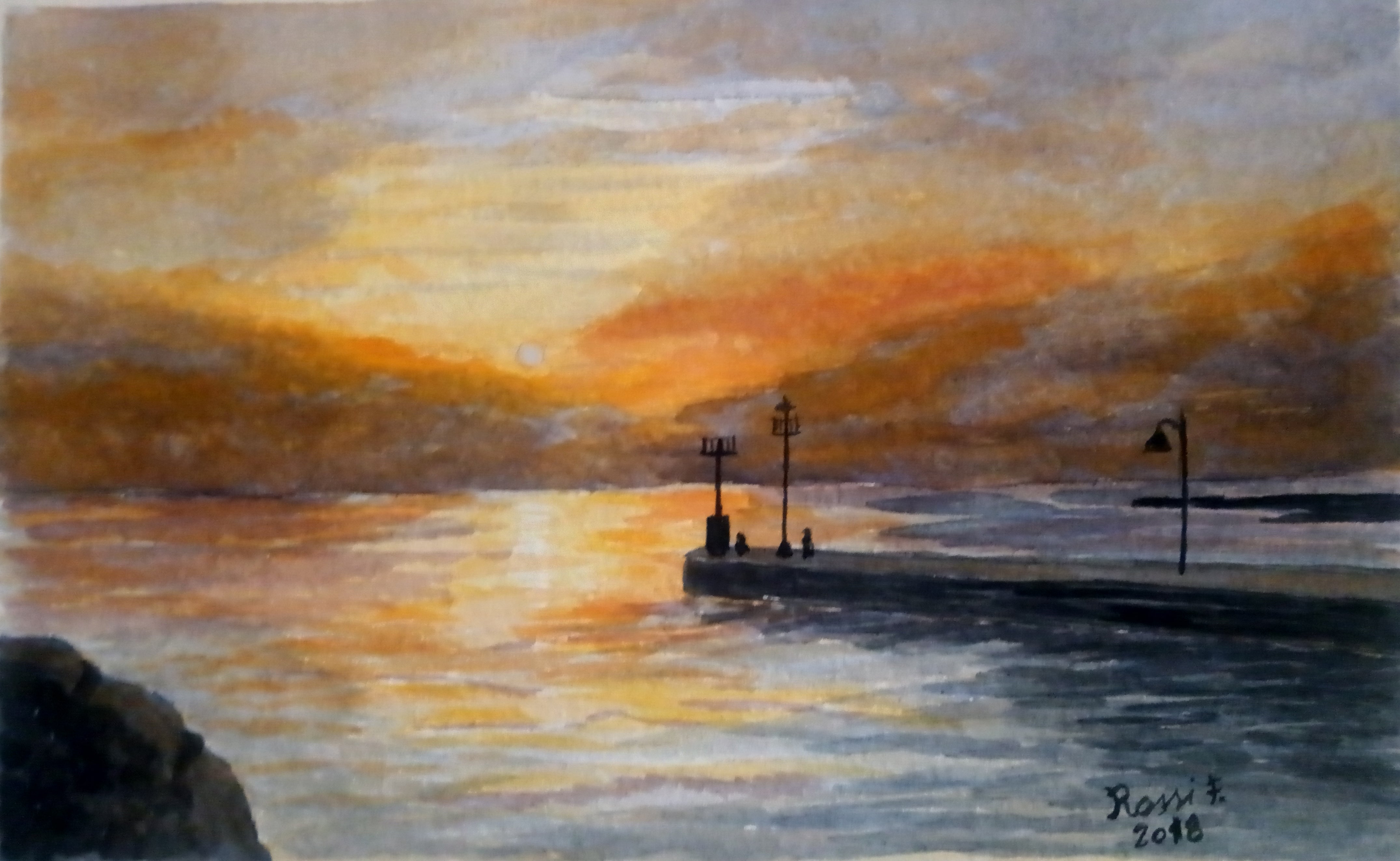Fabio Rossi - Tramonto al molo