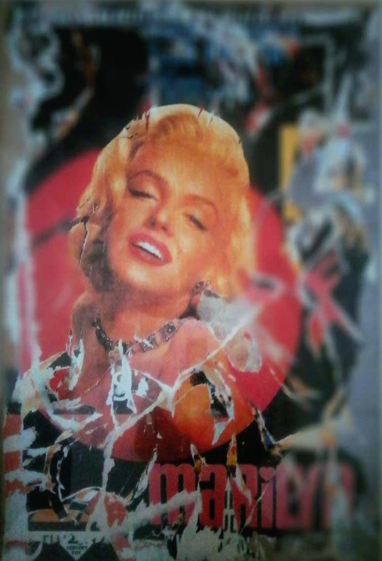 Mimmo Rotella - Marilyn