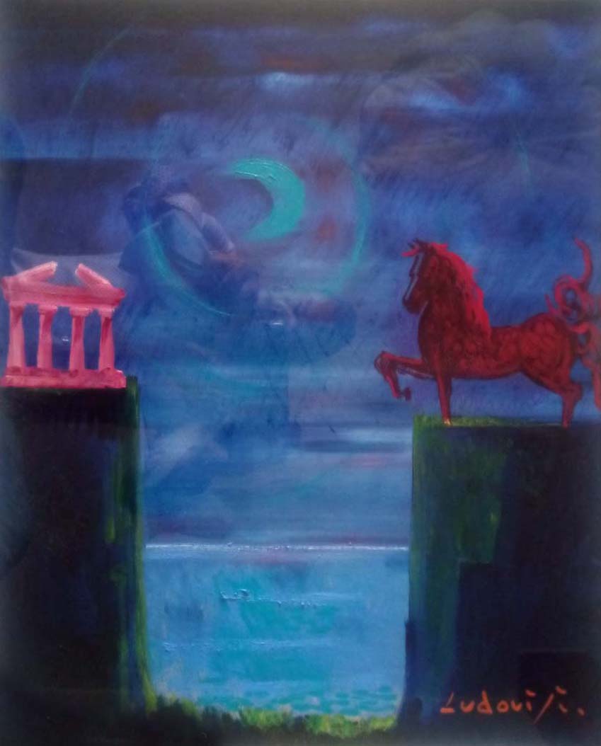 Felice Ludovisi - Pegaso e tempio