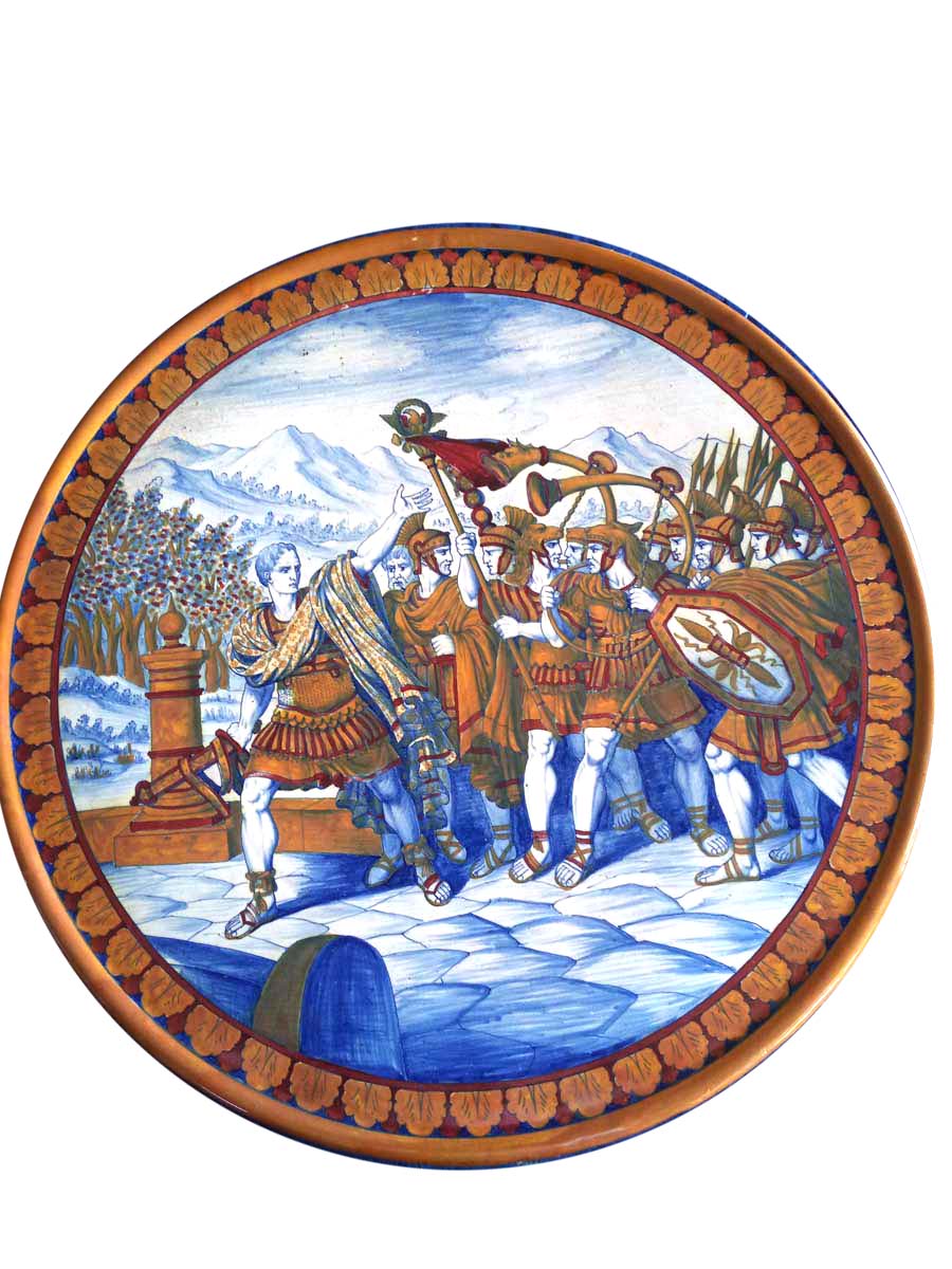 Maiolica di Deruta - Passaggio del Rubicone