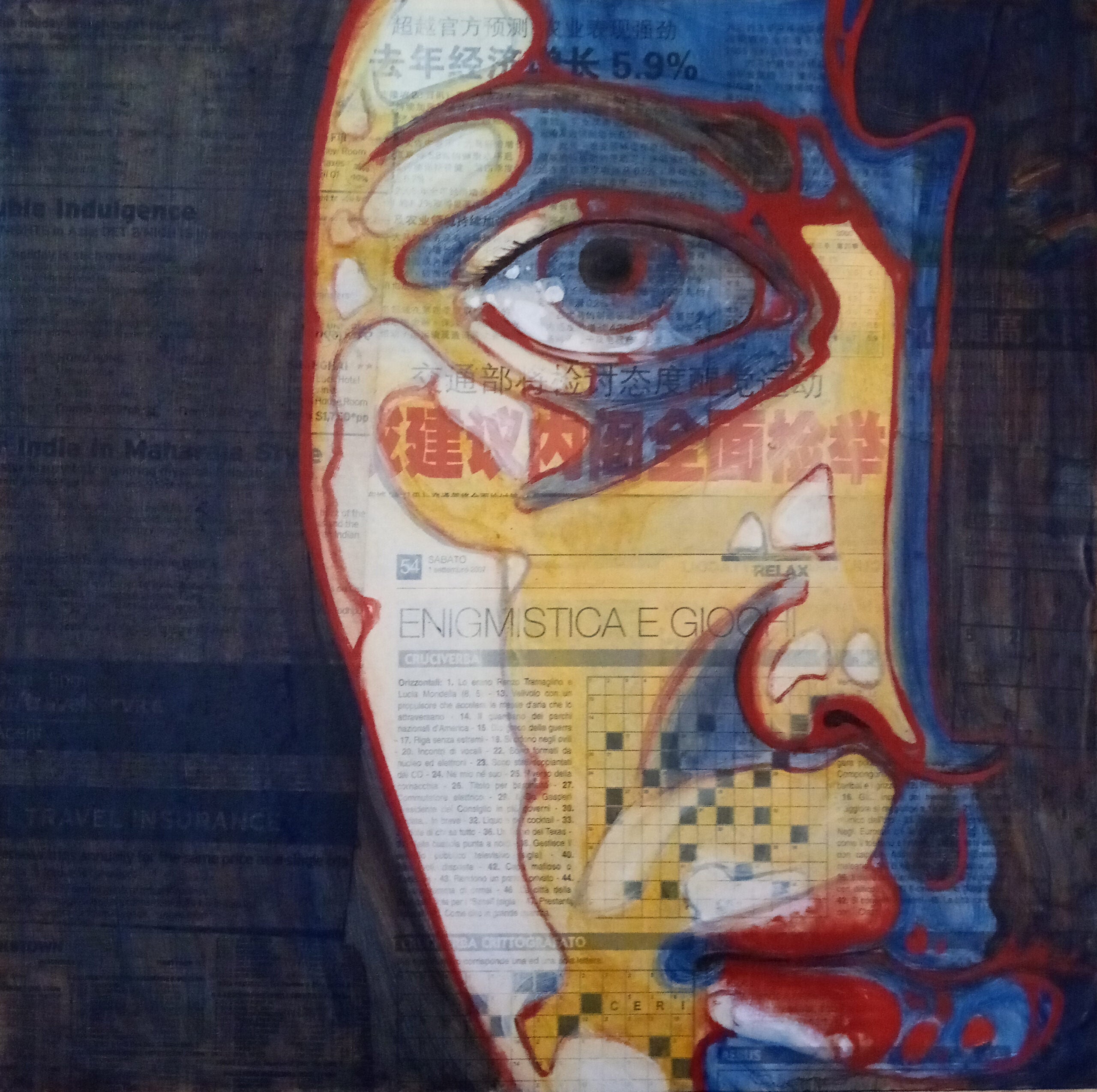 Francesca Romana - Red and blue face
