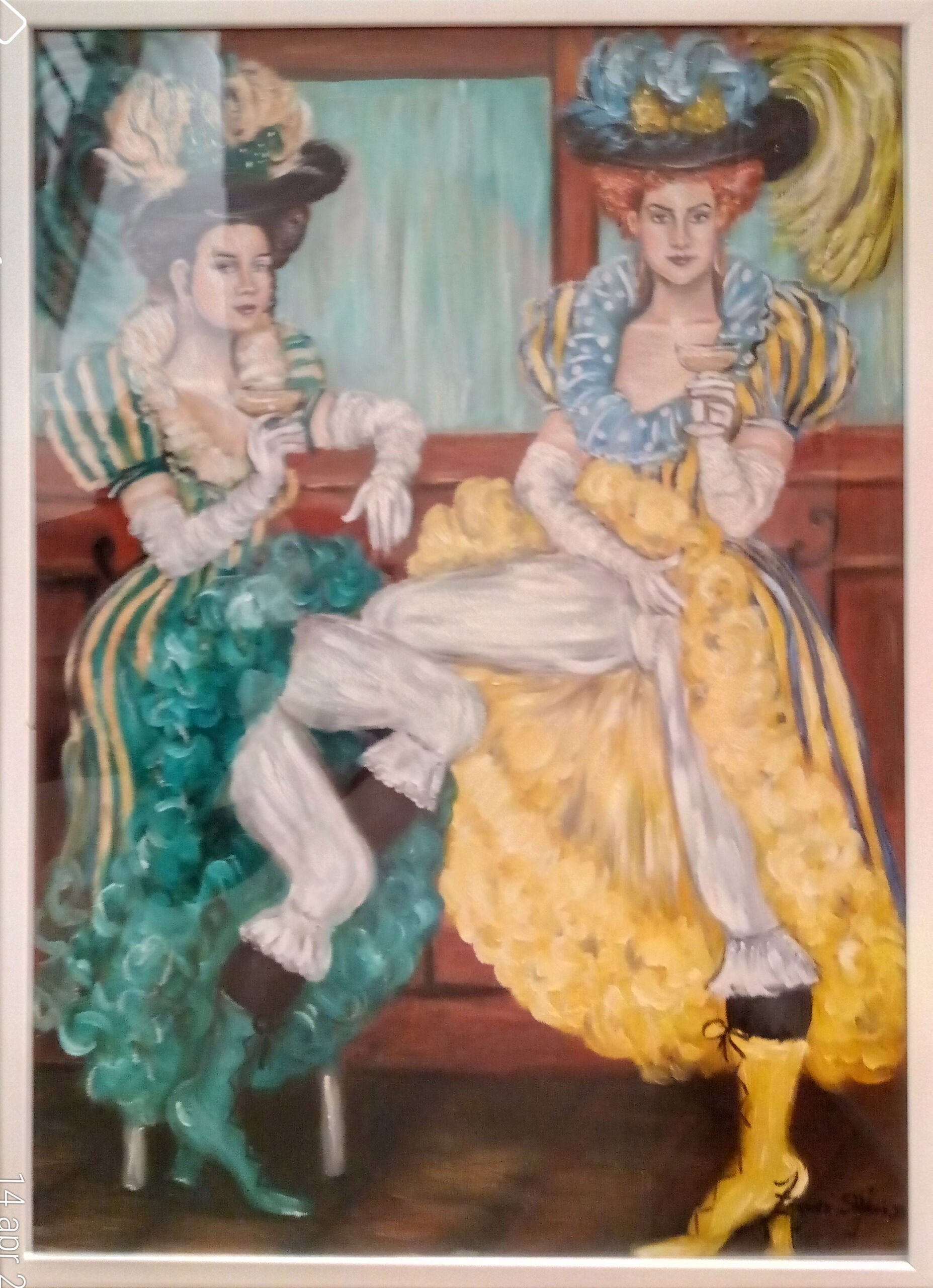 Nino Zagni - Cancan Dancers at the Bevano Bar