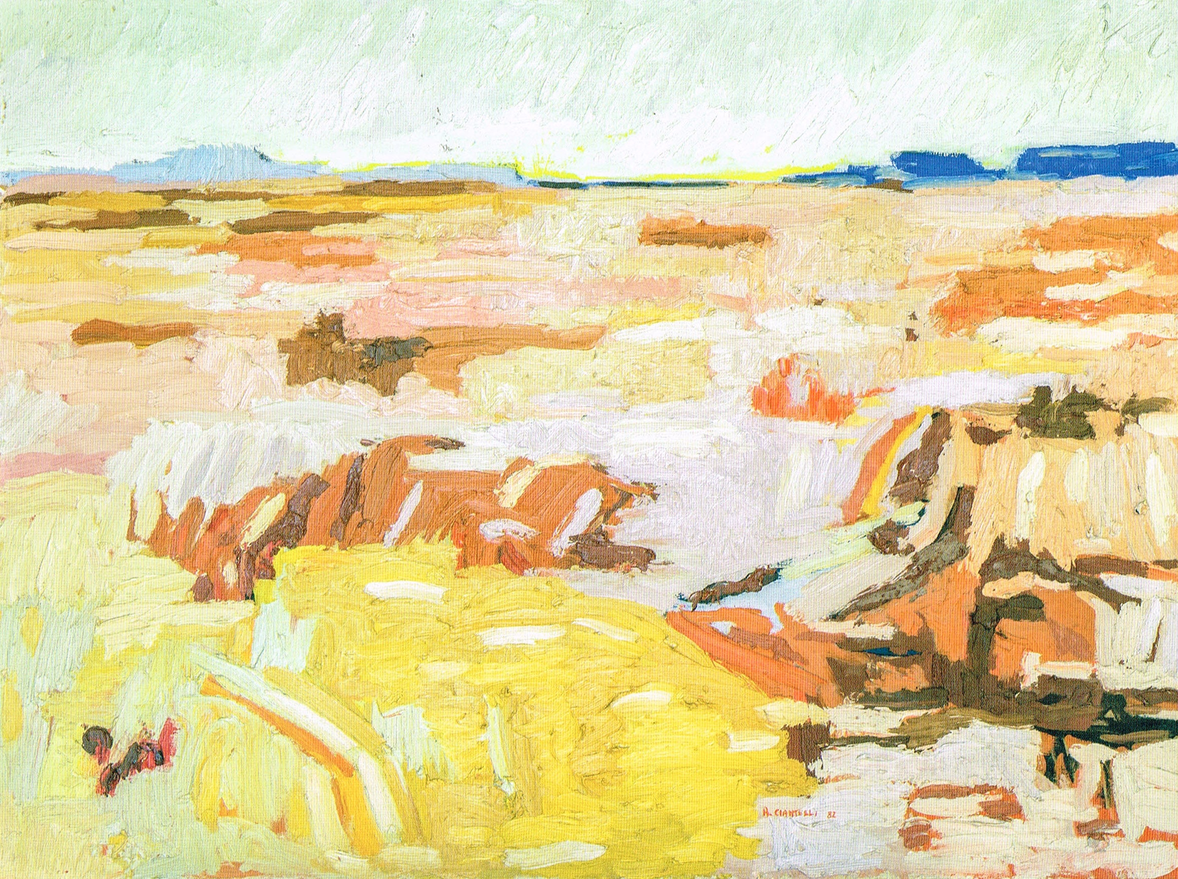 Alessandro Ciantelli - Paisaje con tierra arada