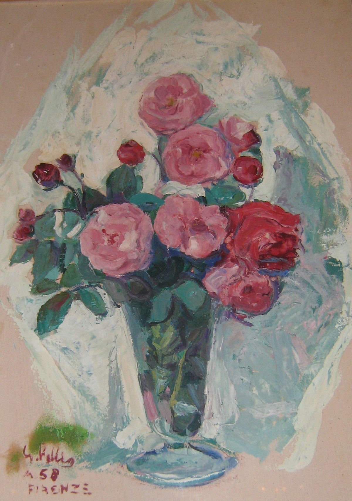 Giovanni Pellis - Vase of Flowers