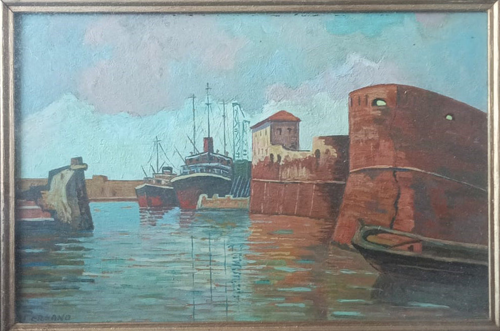 Persano - Senza titolo (navi in porto)