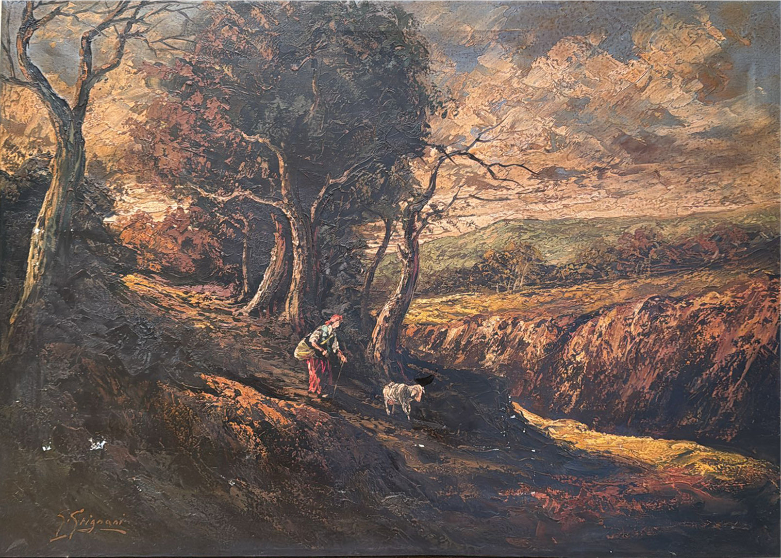 Gino Grignani (attributed to) - Flemish Landscape