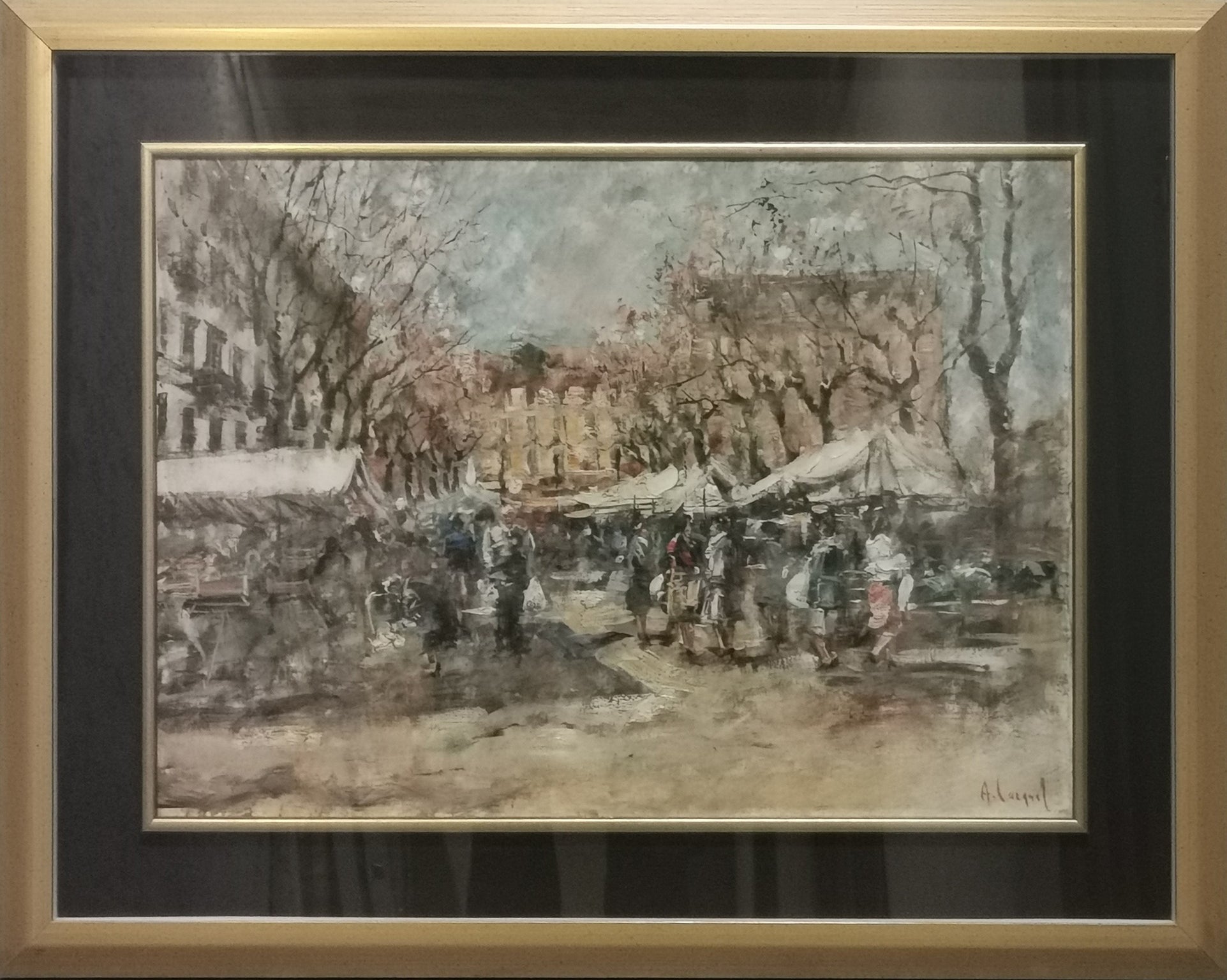 Vittore Antonio Cargnel (attribuito a) - Mercatino di Via Fiamma