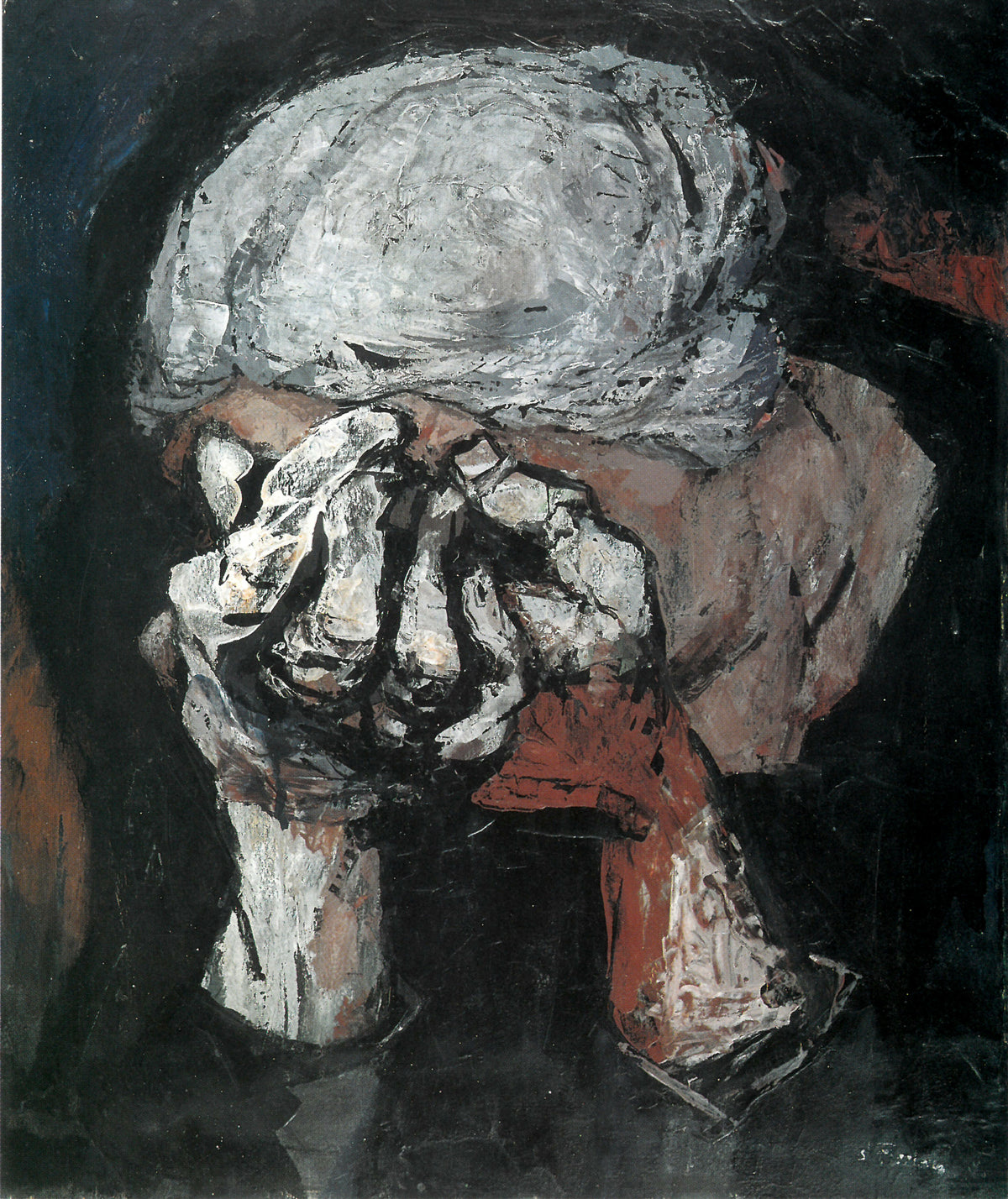 Mia Madre di Salvatore Ferma, olio su tavola – ritratto