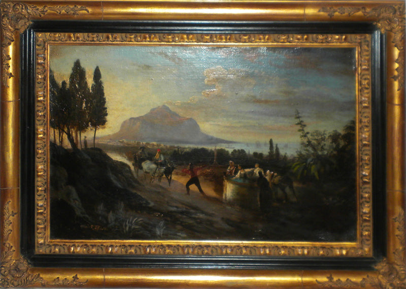 Mario Allegretti - View of Palermo and Mount Pellegrino