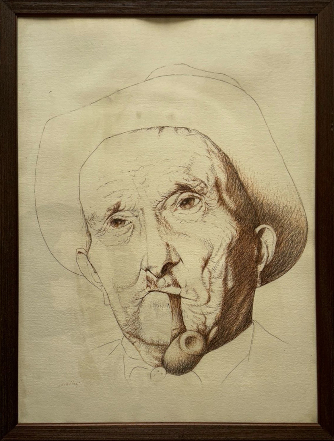 Alberto Cavallari - Retrato de un anciano residente de la residencia de ancianos Estense de Módena