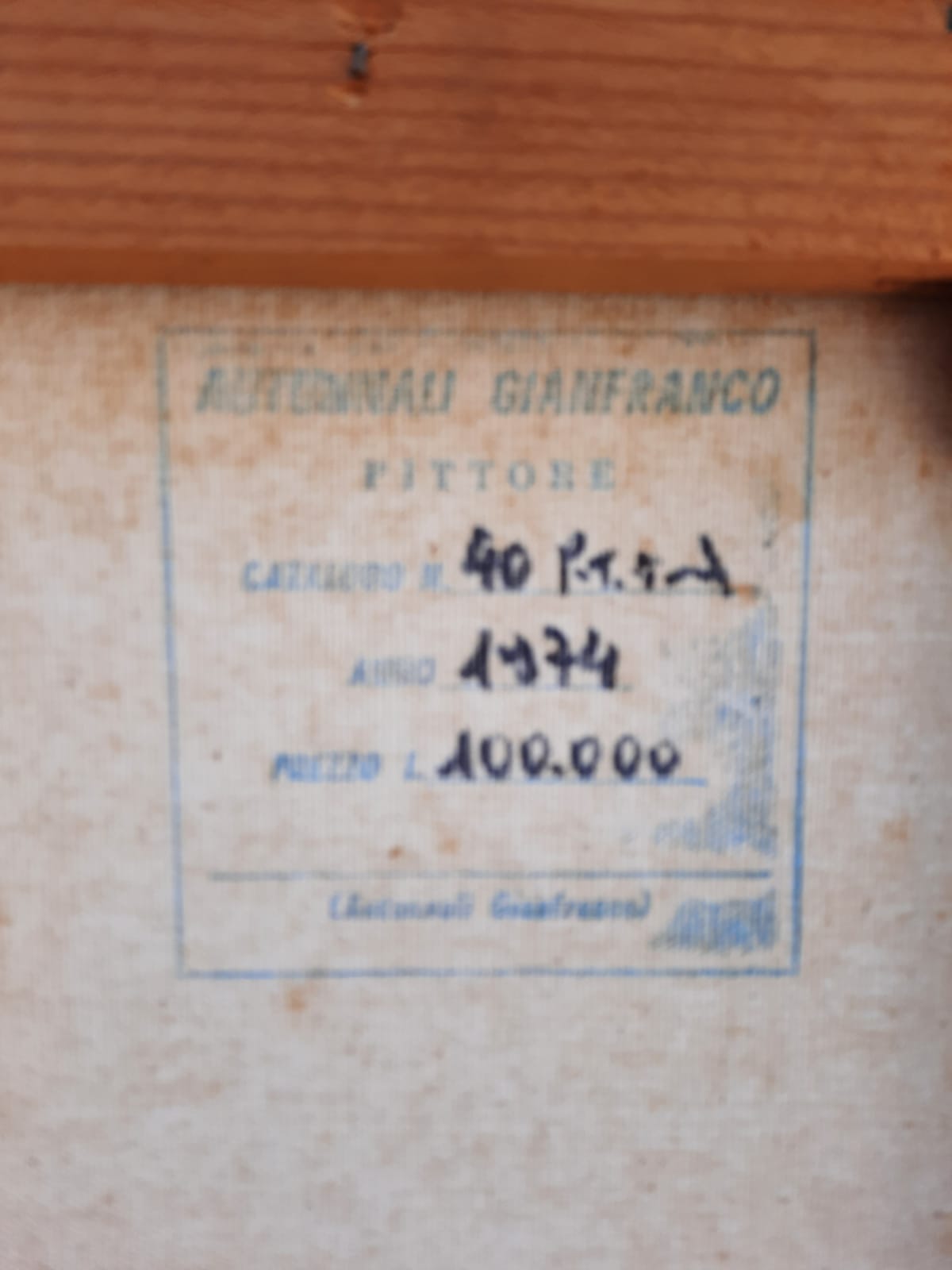 Gianfranco Autunnali - Senza titolo
