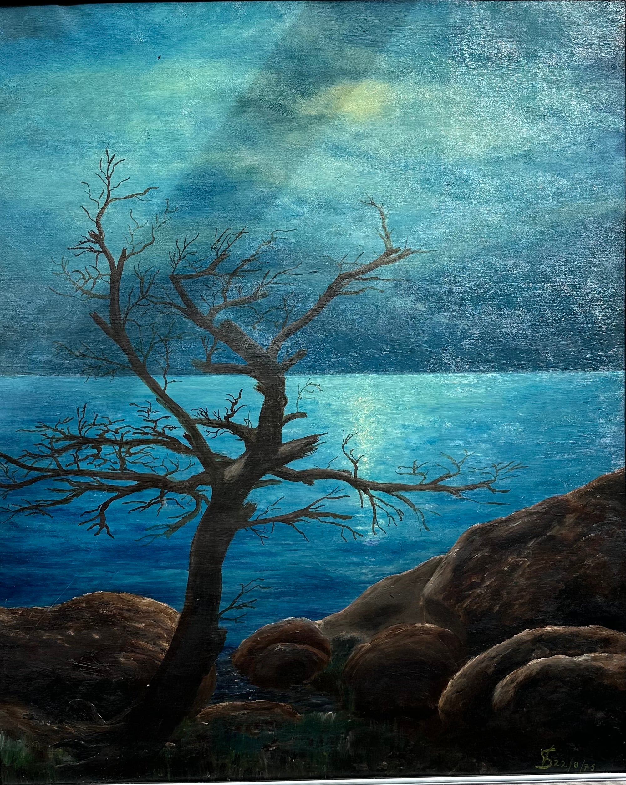 ALBERO SUL MARE - ARTISTA SCONOSCIUTO