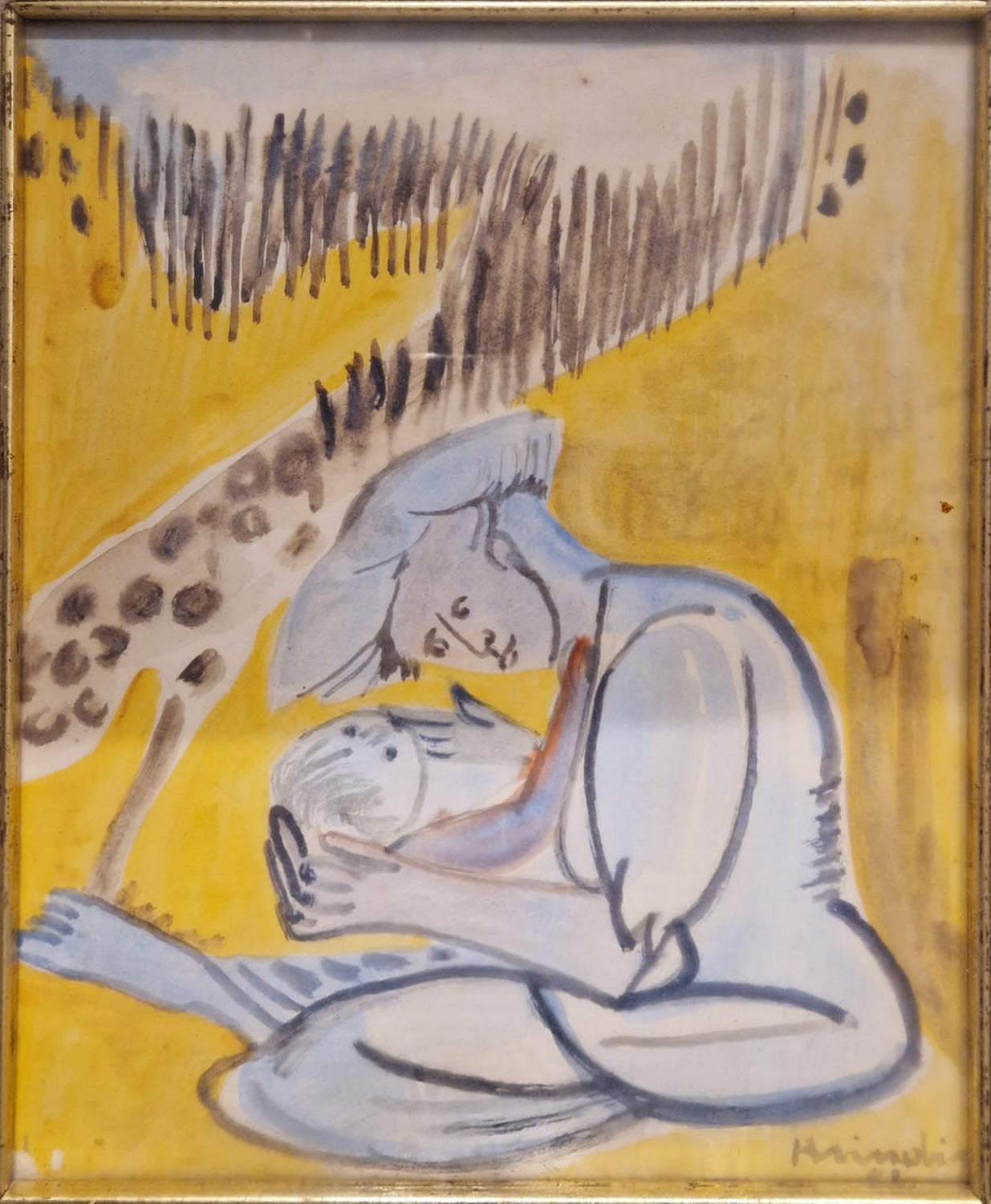 Remo Brindisi - Mujer con niño