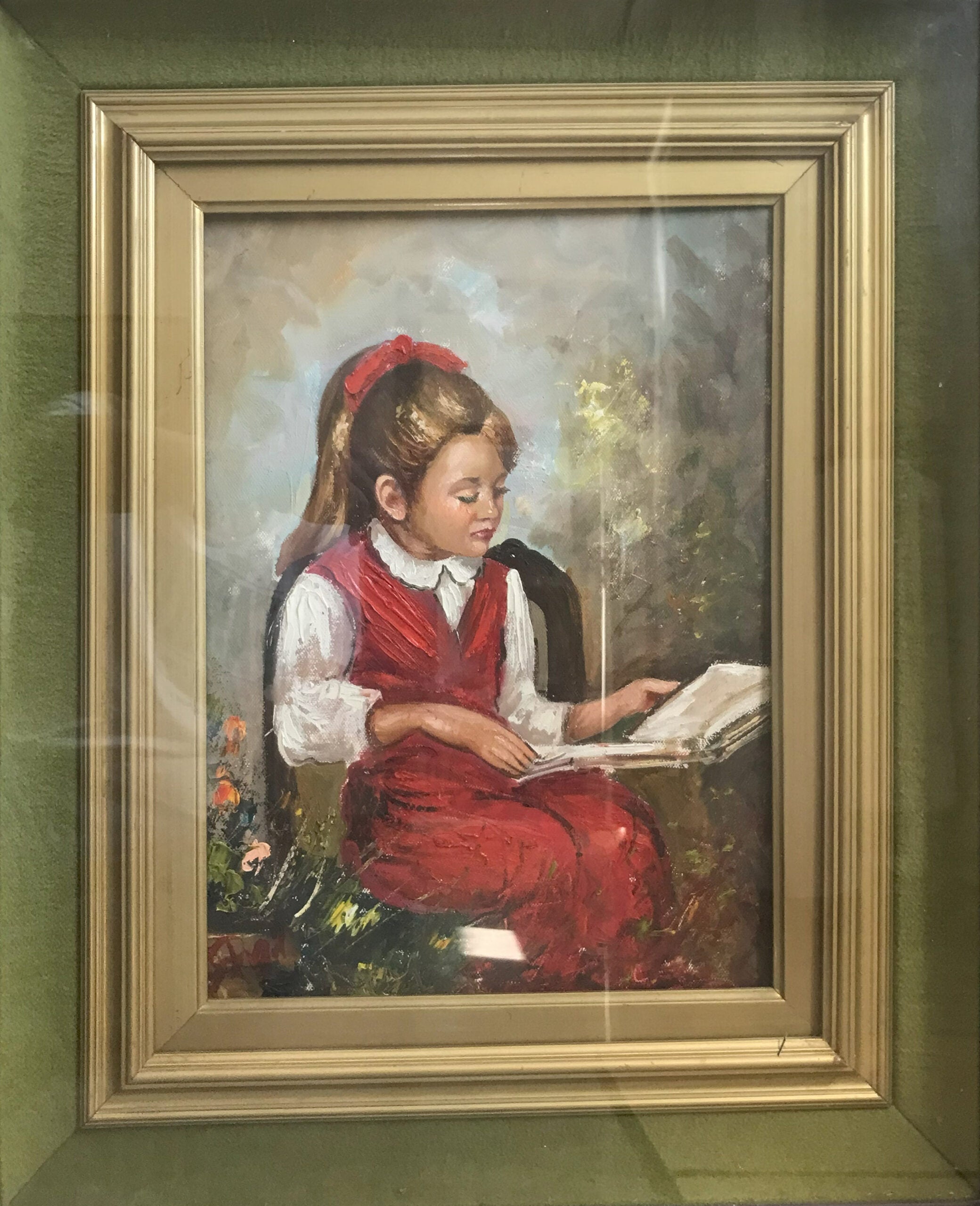 Luciano Ridolfi - Bimba immersa nella lettura