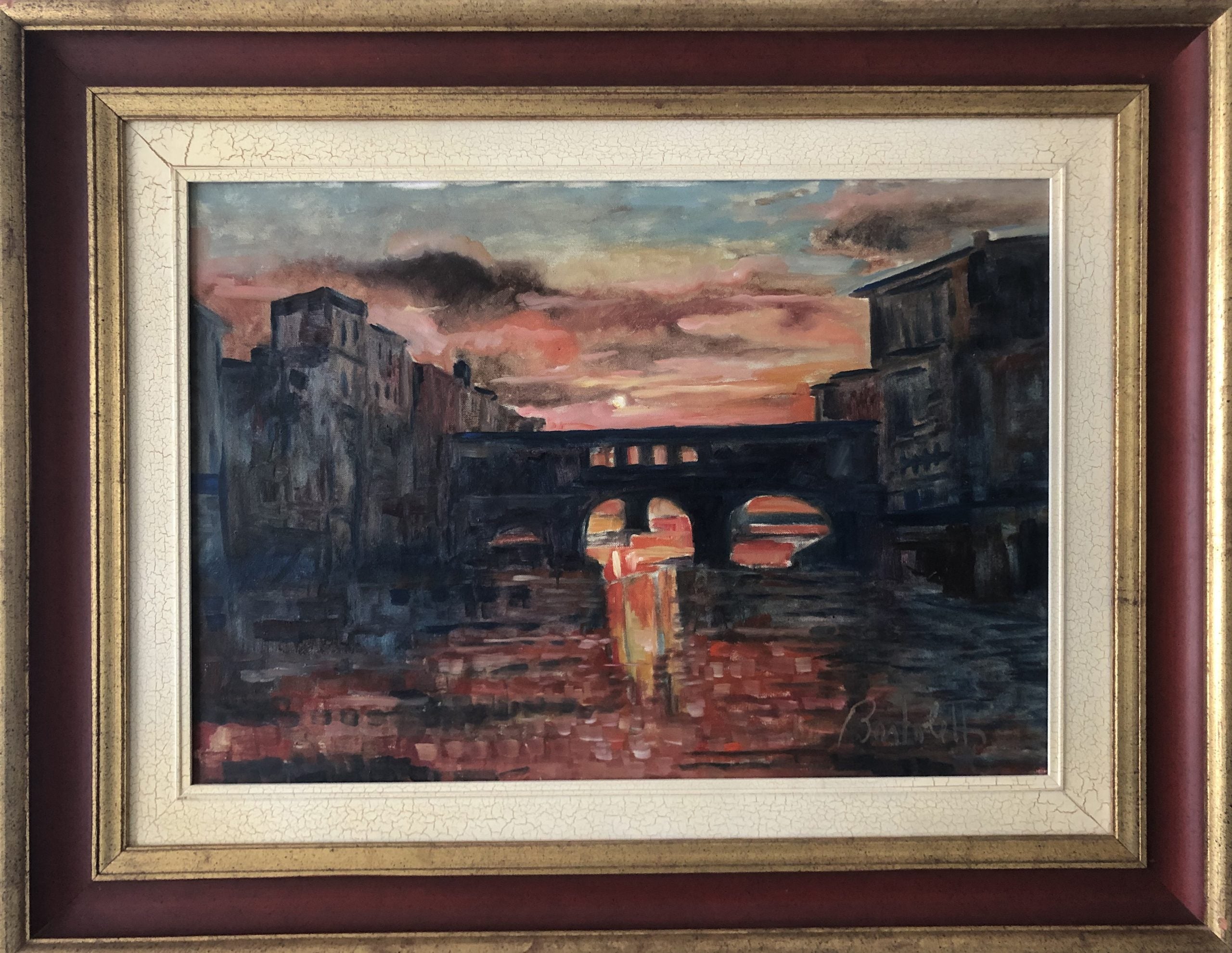 Bartoletti - Atardecer en el Arno