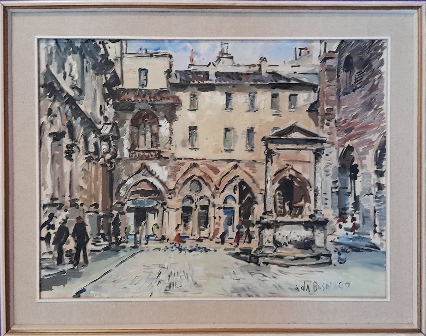 Giovanni da Busnago - Piazza del Mercato a Milano