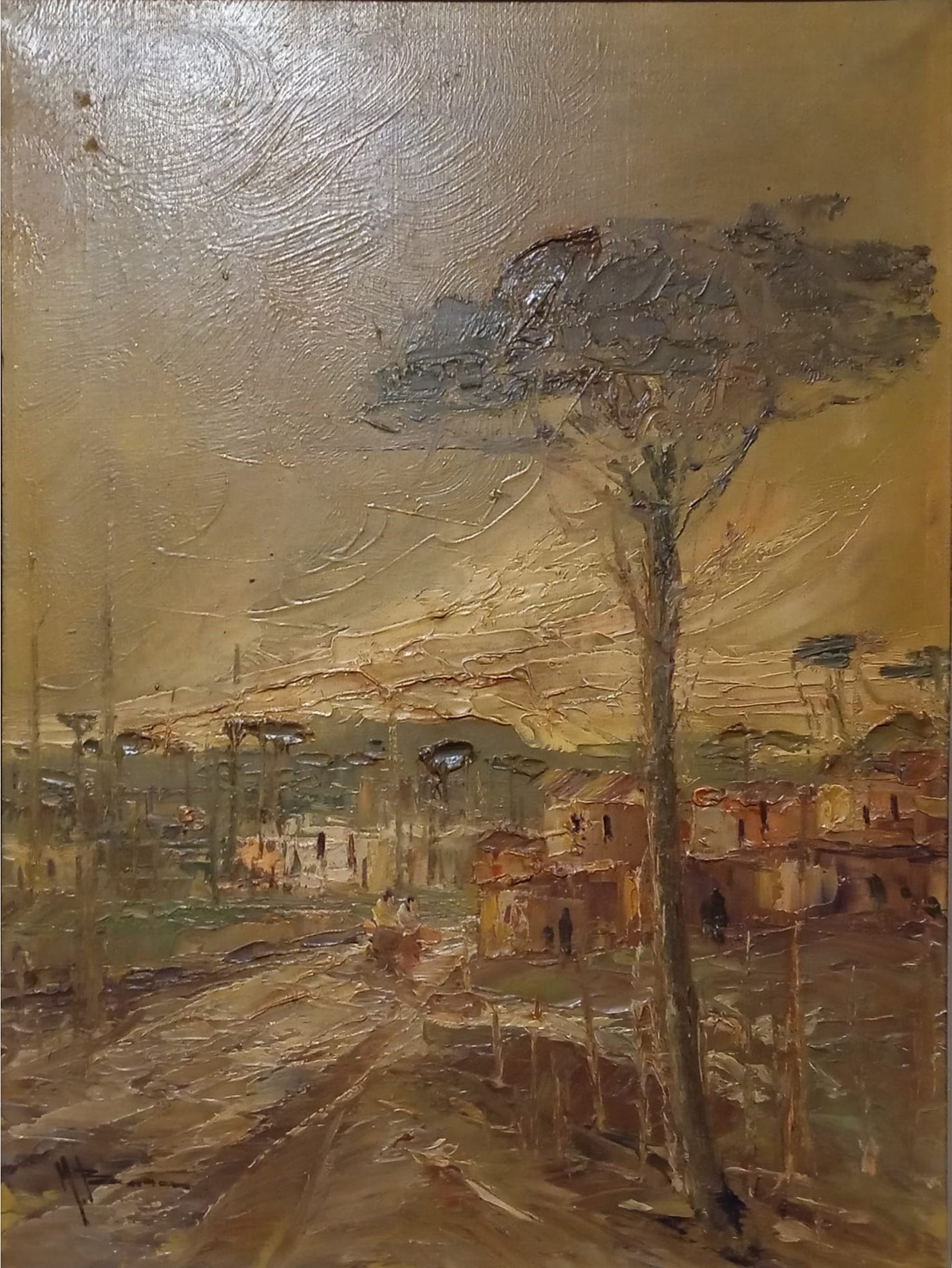 Mario Barra - Paesaggio con albero