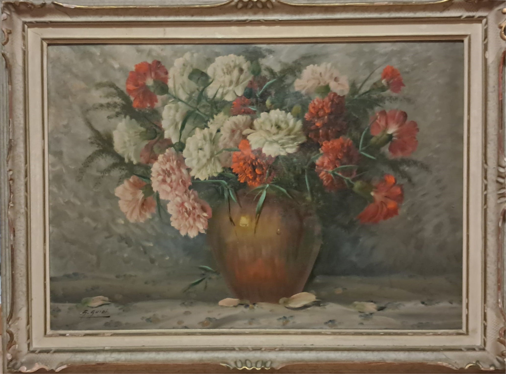 Giuseppe Guidi (attrib a) - Senza titolo (vaso di fiori)
