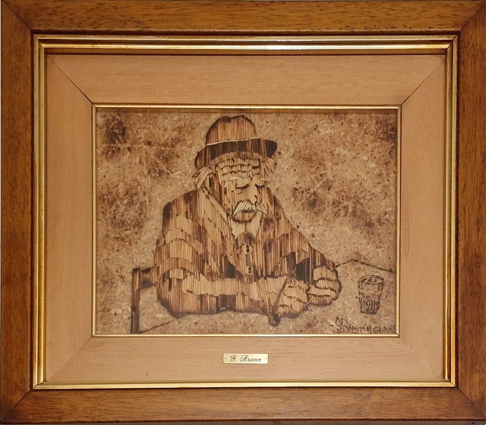 Giovanni Bravin - Anciano sentado a la mesa