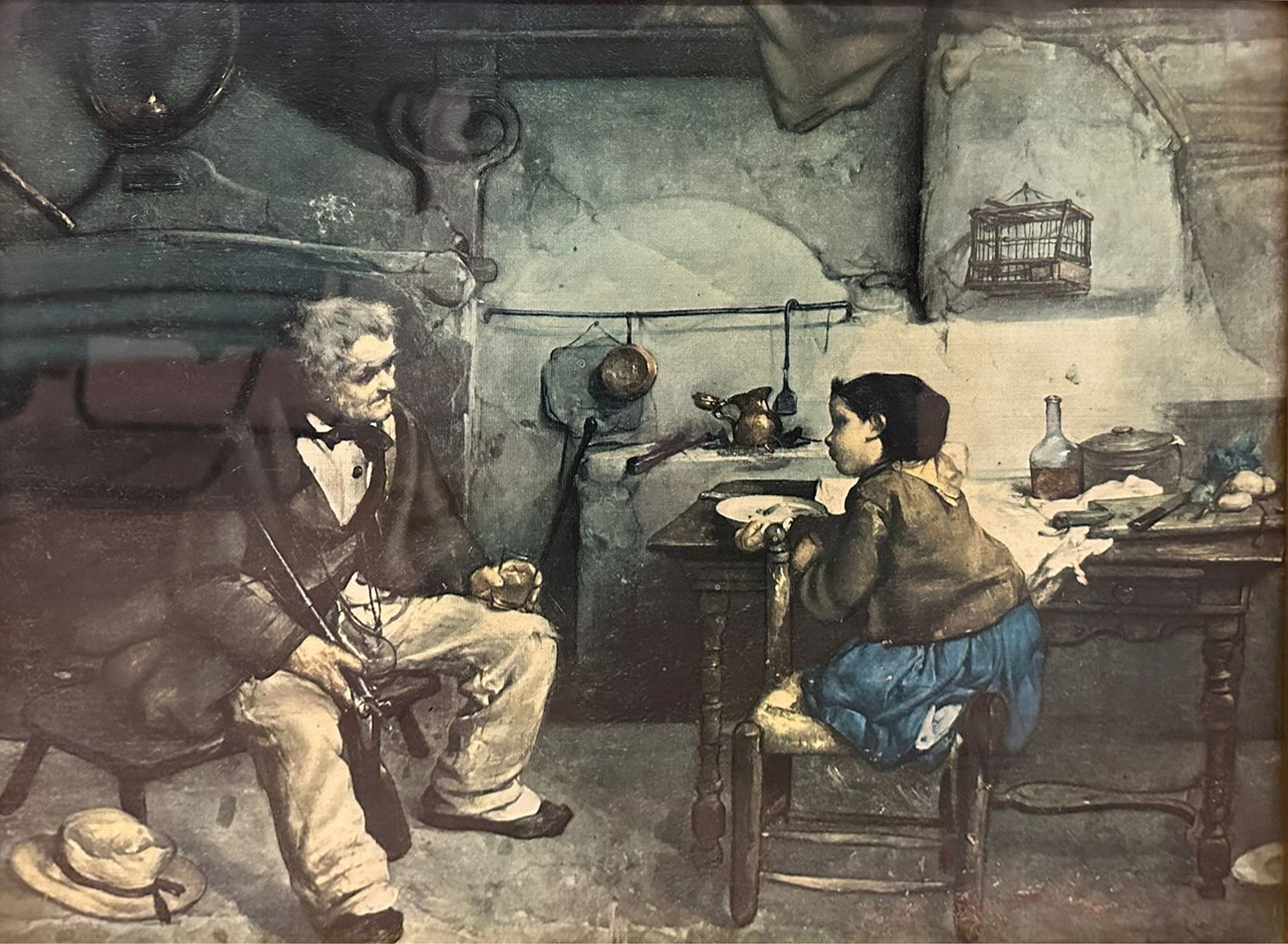 Autore Sconosciuto - Vecchio con bambino