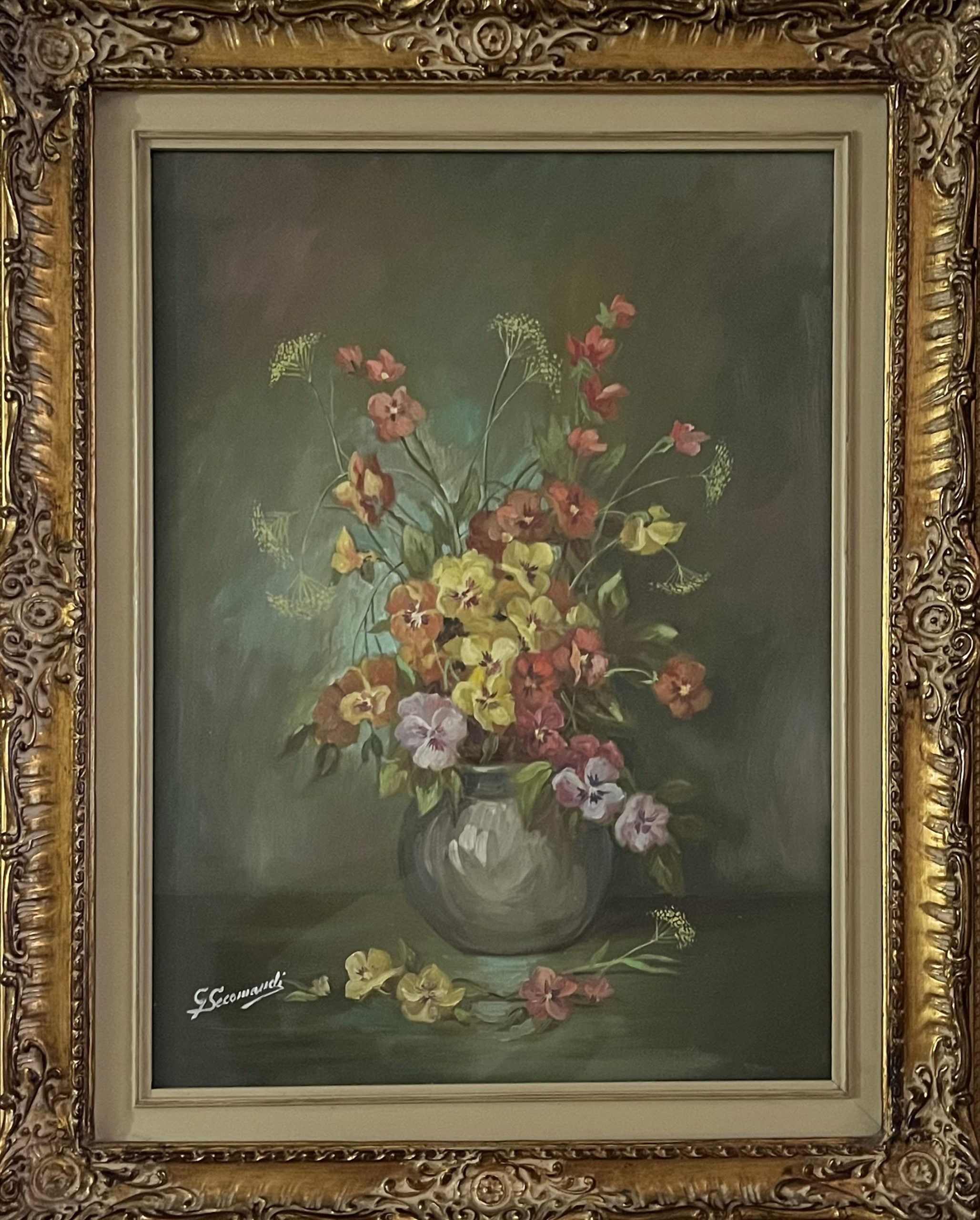 Giovanni Secomandi - Jarrón de flores