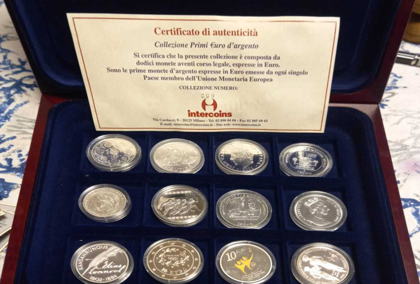 FIRST EURO SILVER COINS COLLECTION
