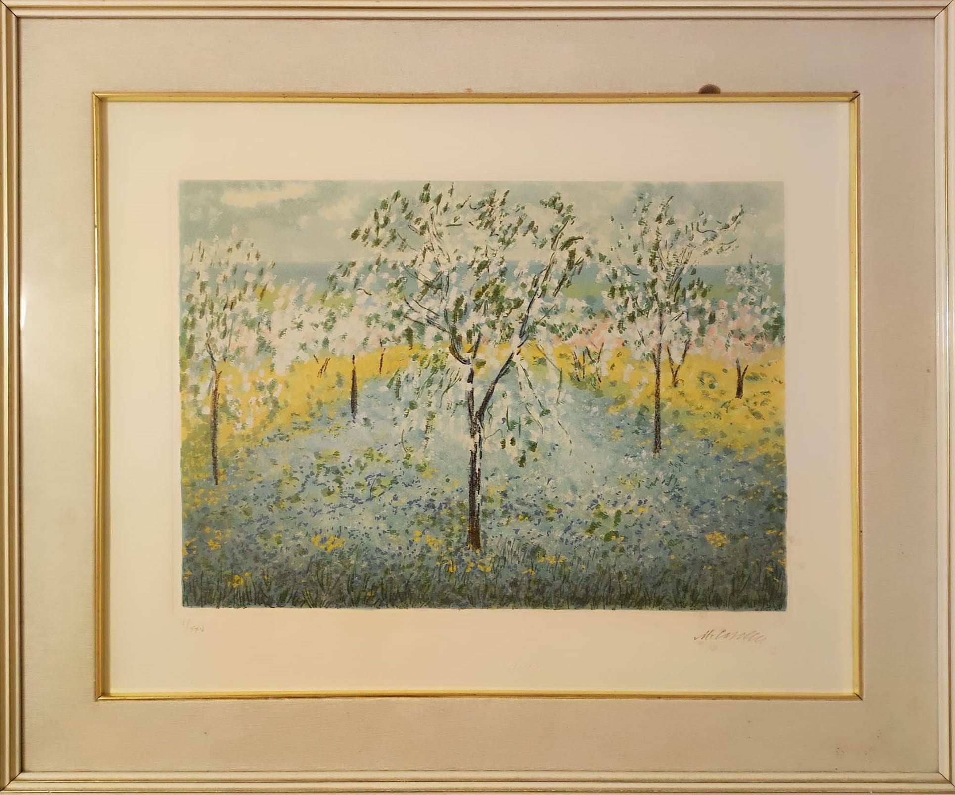 Michele Cascella - Senza titolo(Pesco e mimose)
