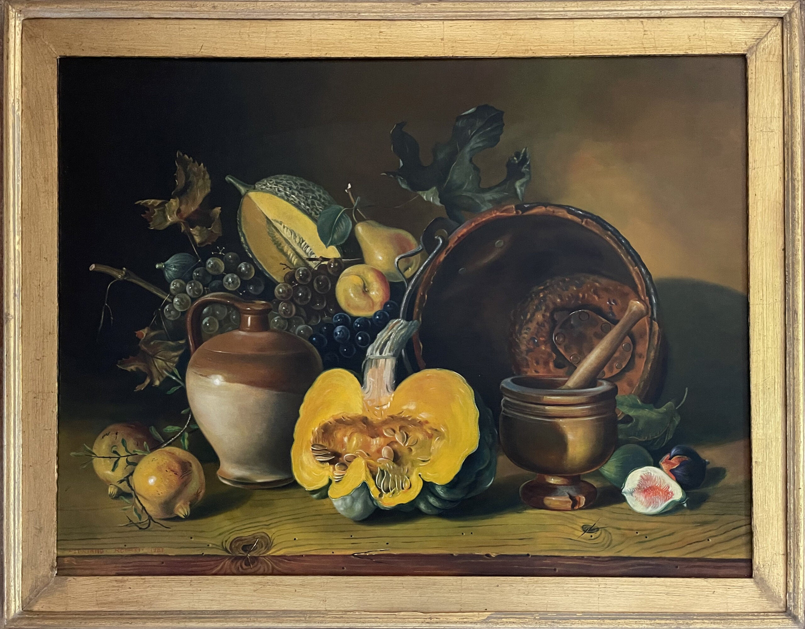 Floriano Rosati - Natura morta con zucca