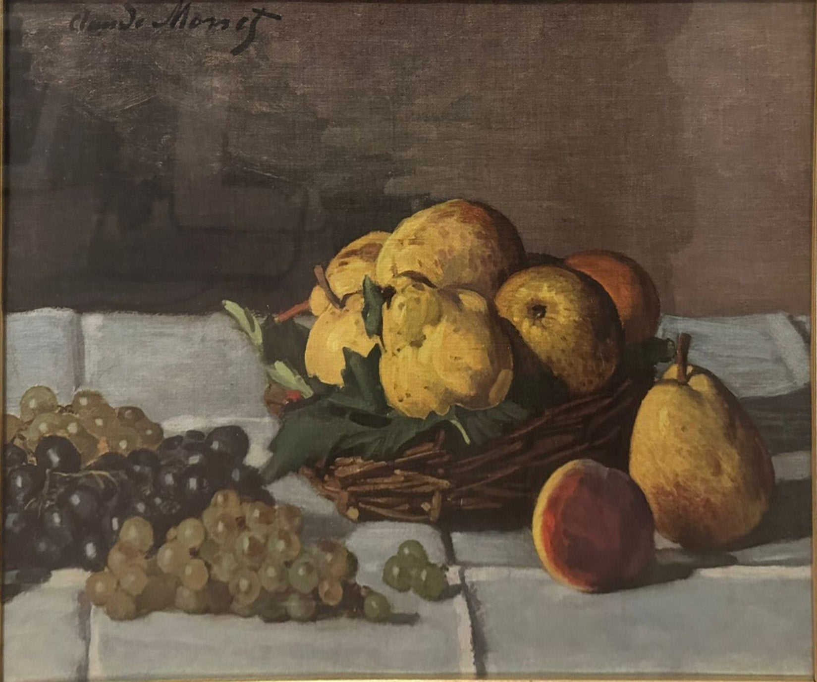 Unknown Author - Basket with Fruit