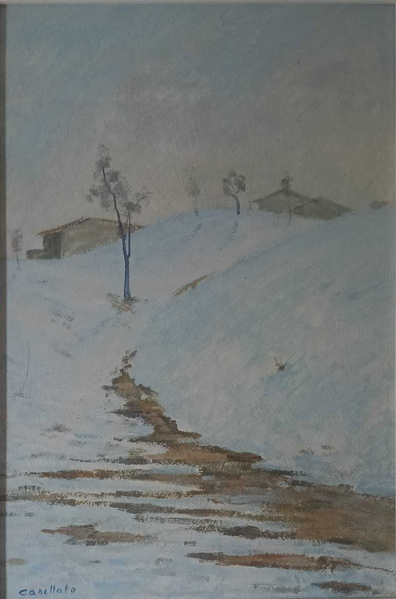 Gilberto Casellato - Sin título (Paisaje nevado)