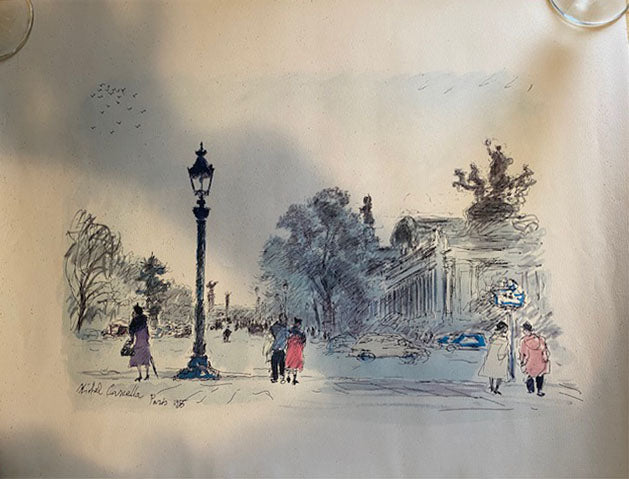 Michele Cascella - Senza titolo (paesaggio Parigi)