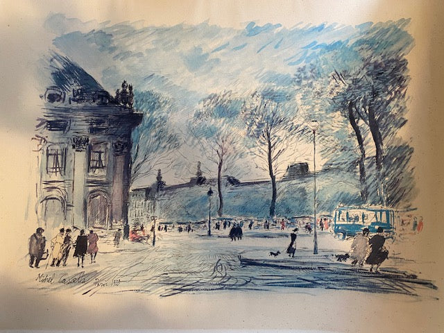 Michele Cascella - Senza titolo (paesaggio Parigi)