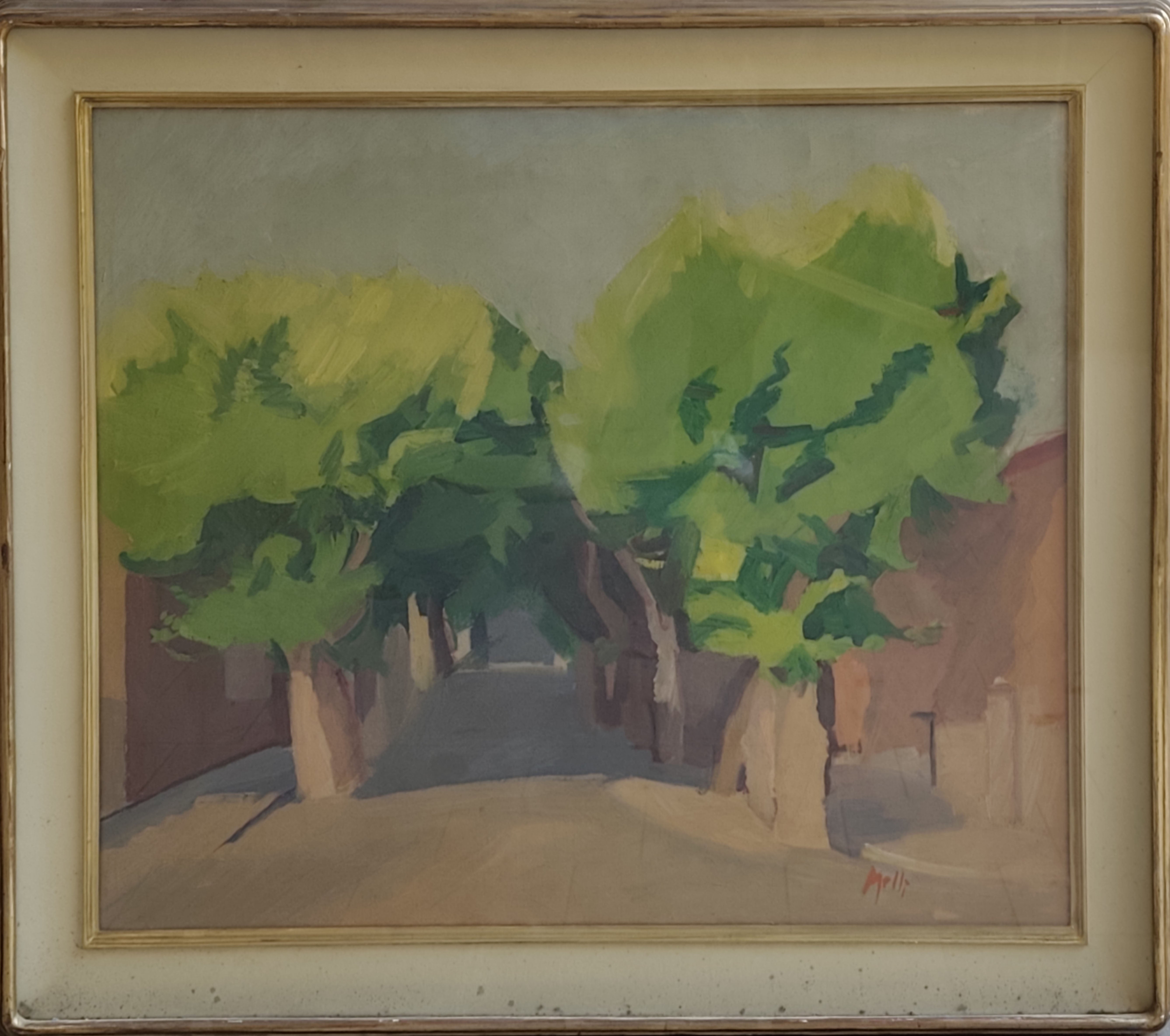 Roberto Melli - Senza titolo (alberi) - Olio su tela