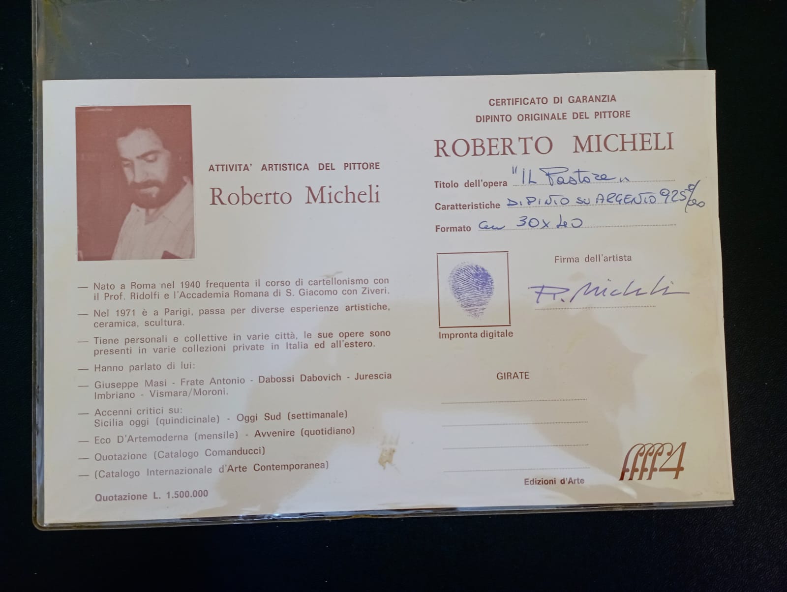 Roberto Micheli - Pastore