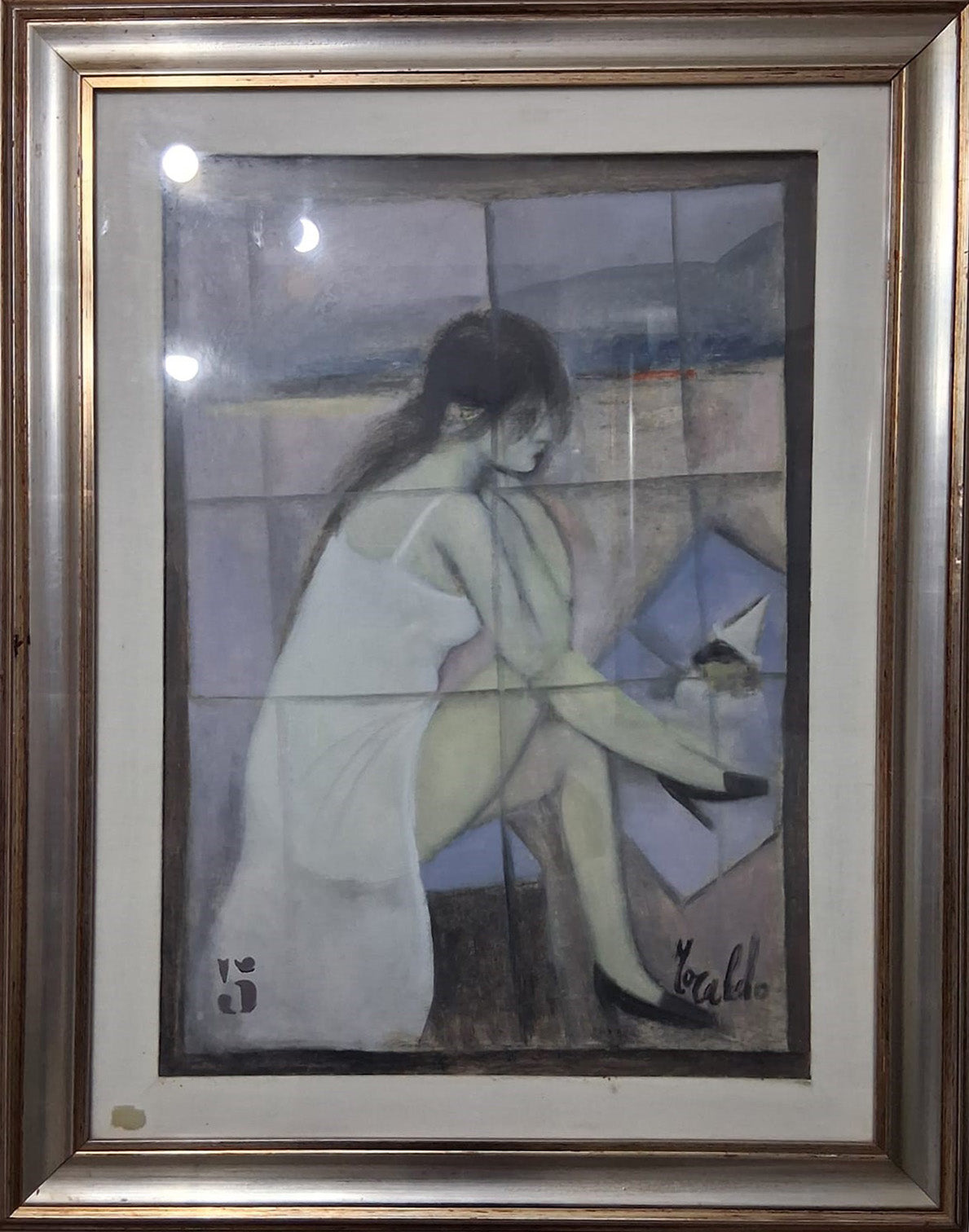 Enzo Toraldo - Senza titolo (donna seduta)