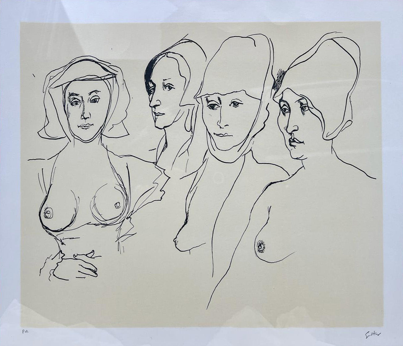 Renato Guttuso - Homage to Holbein