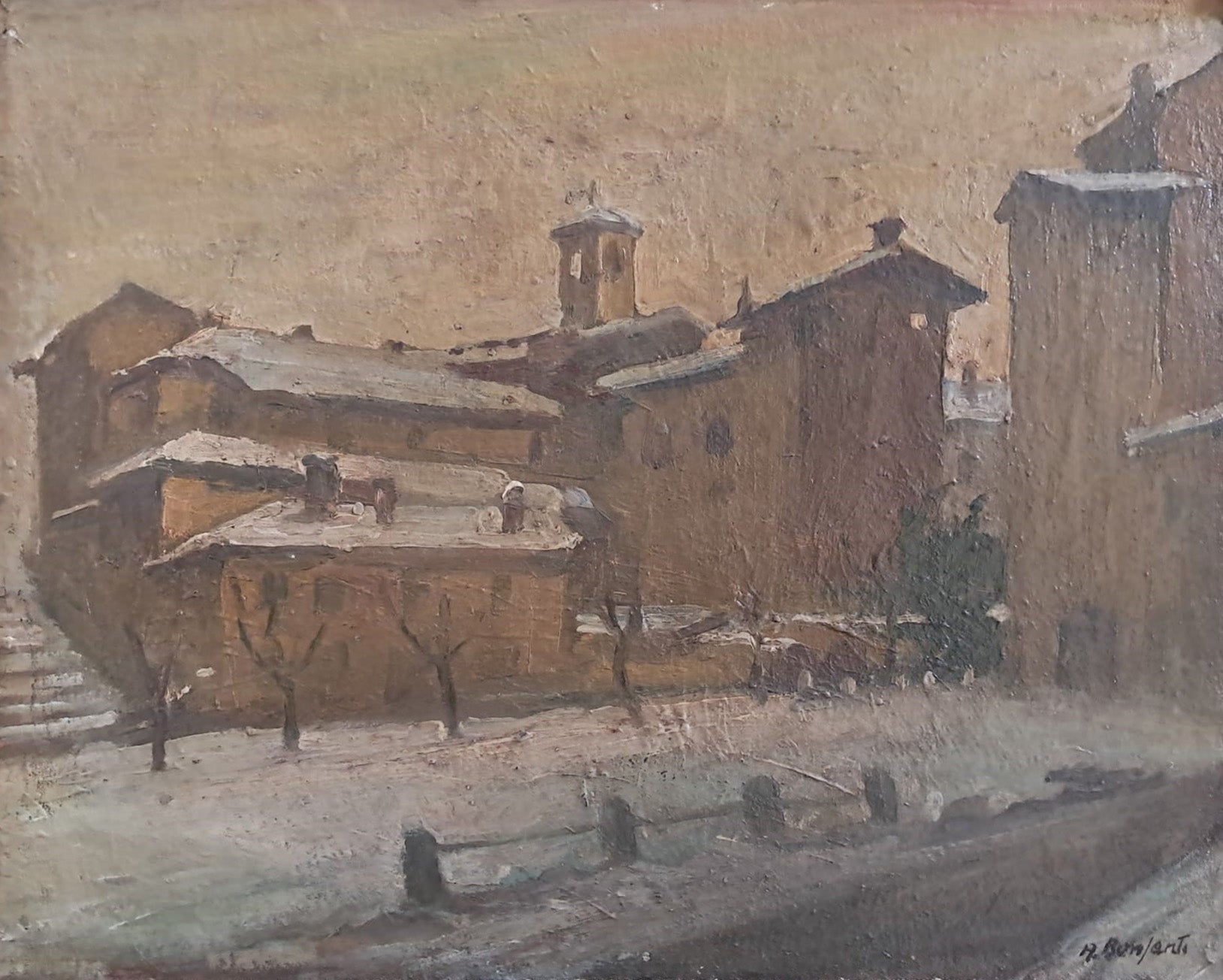 Angelo Bonfanti - Landscape under the Snow