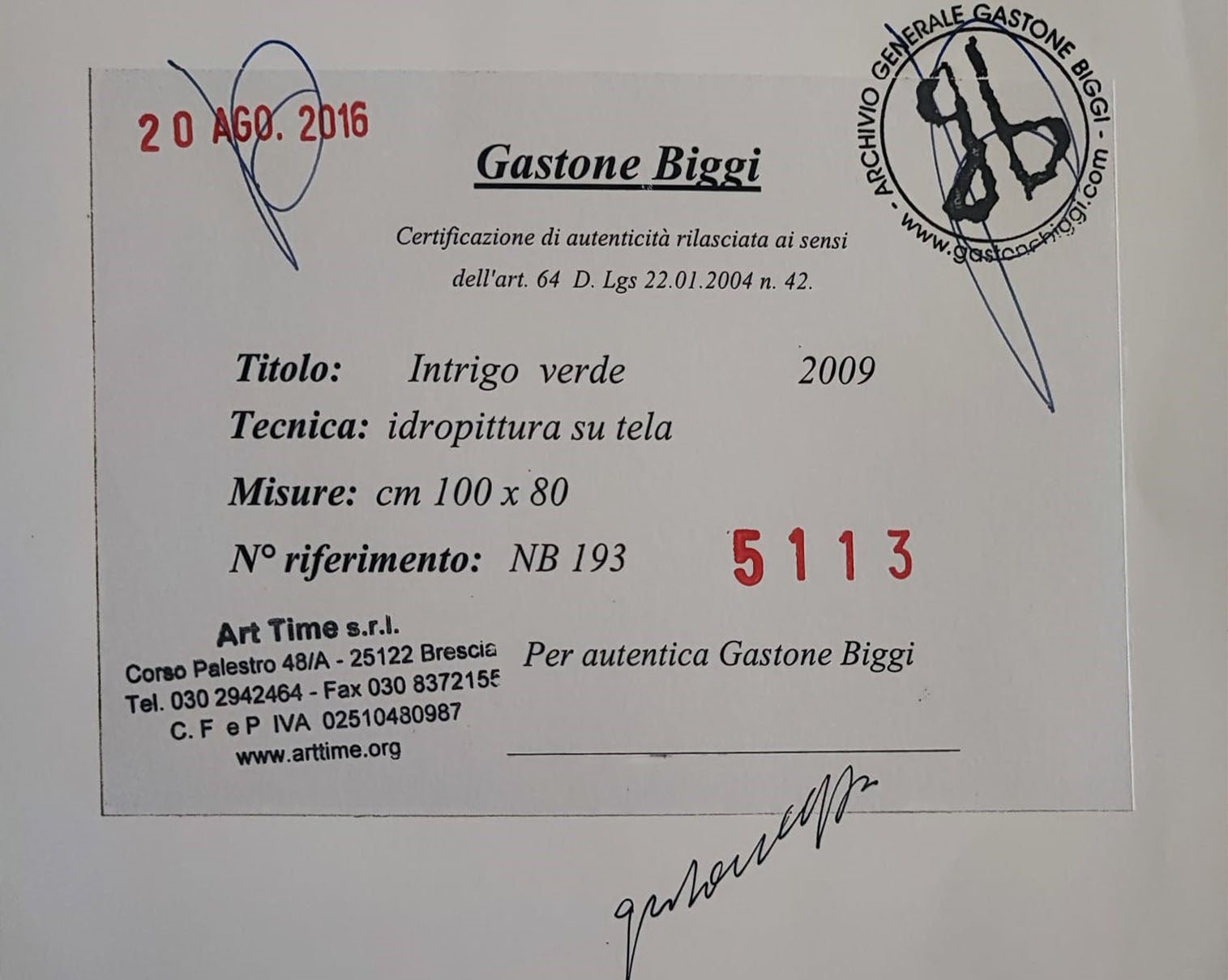 Gastone Biggi - Intriga verde