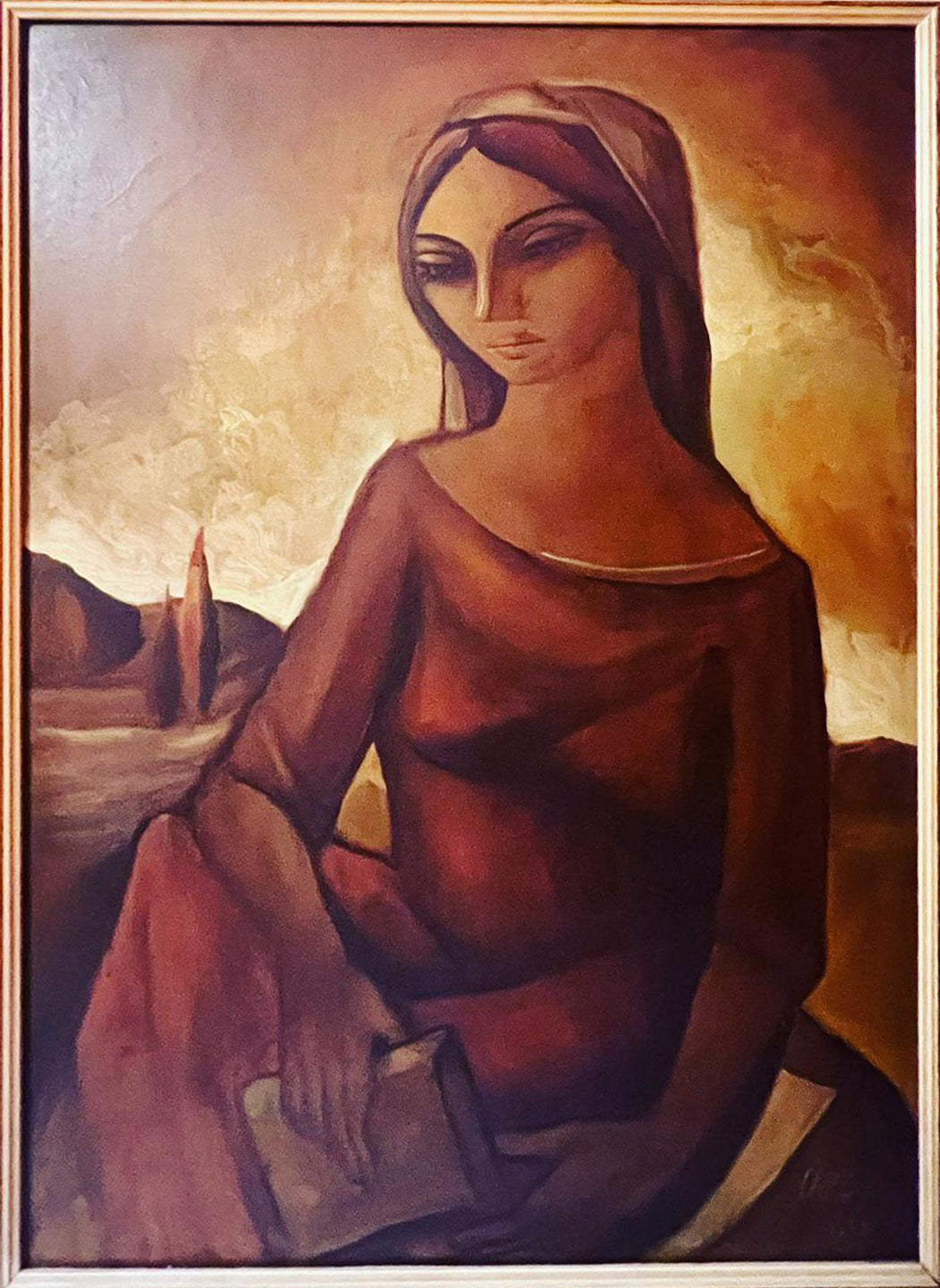 Alfonso Capocci - Sin título (Mujer con un libro)