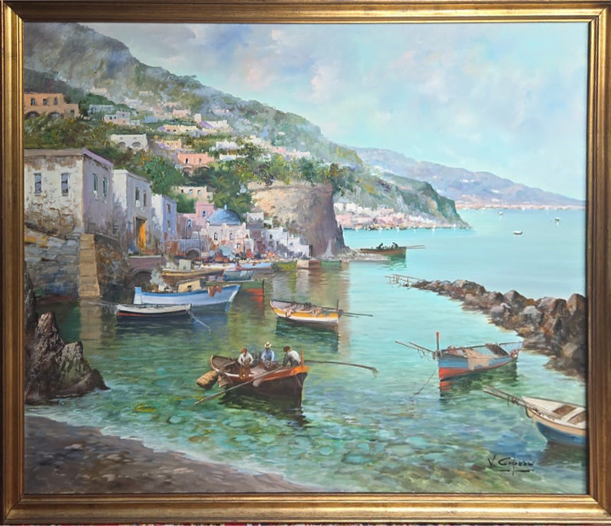 Vincenzo Capozzi - Sin título (Paisaje marino)