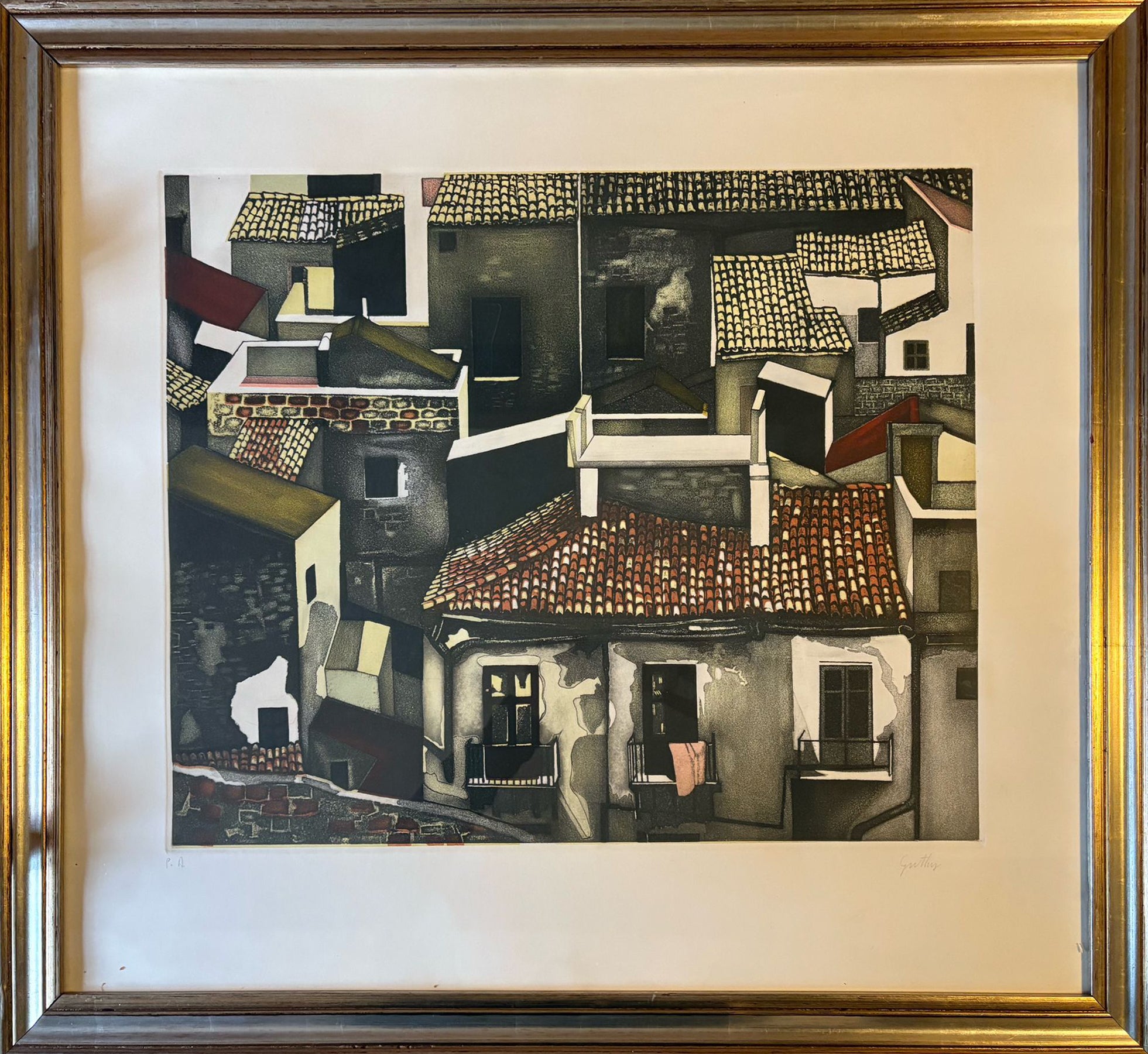 Renato Guttuso - Tetti di Bagheria