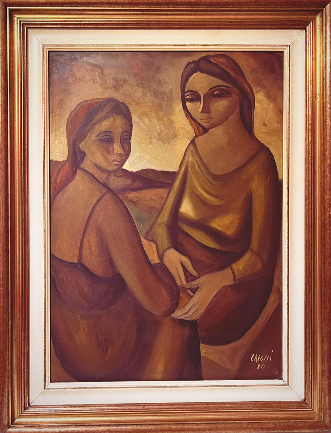 Alfonso Capocci - Sin título (2 figuras femeninas)