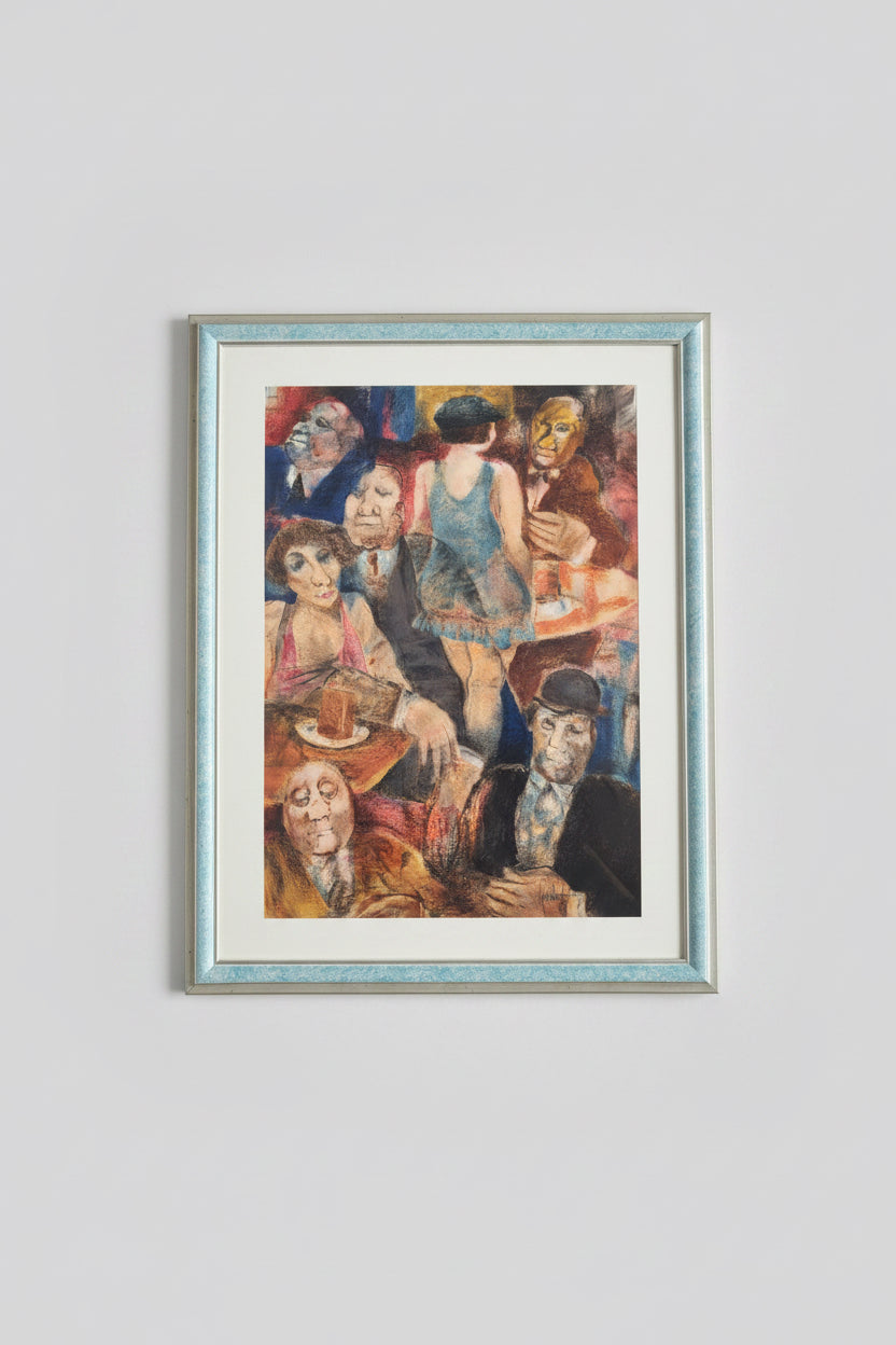 Interno al bar – Litografia – Remo Squillantini