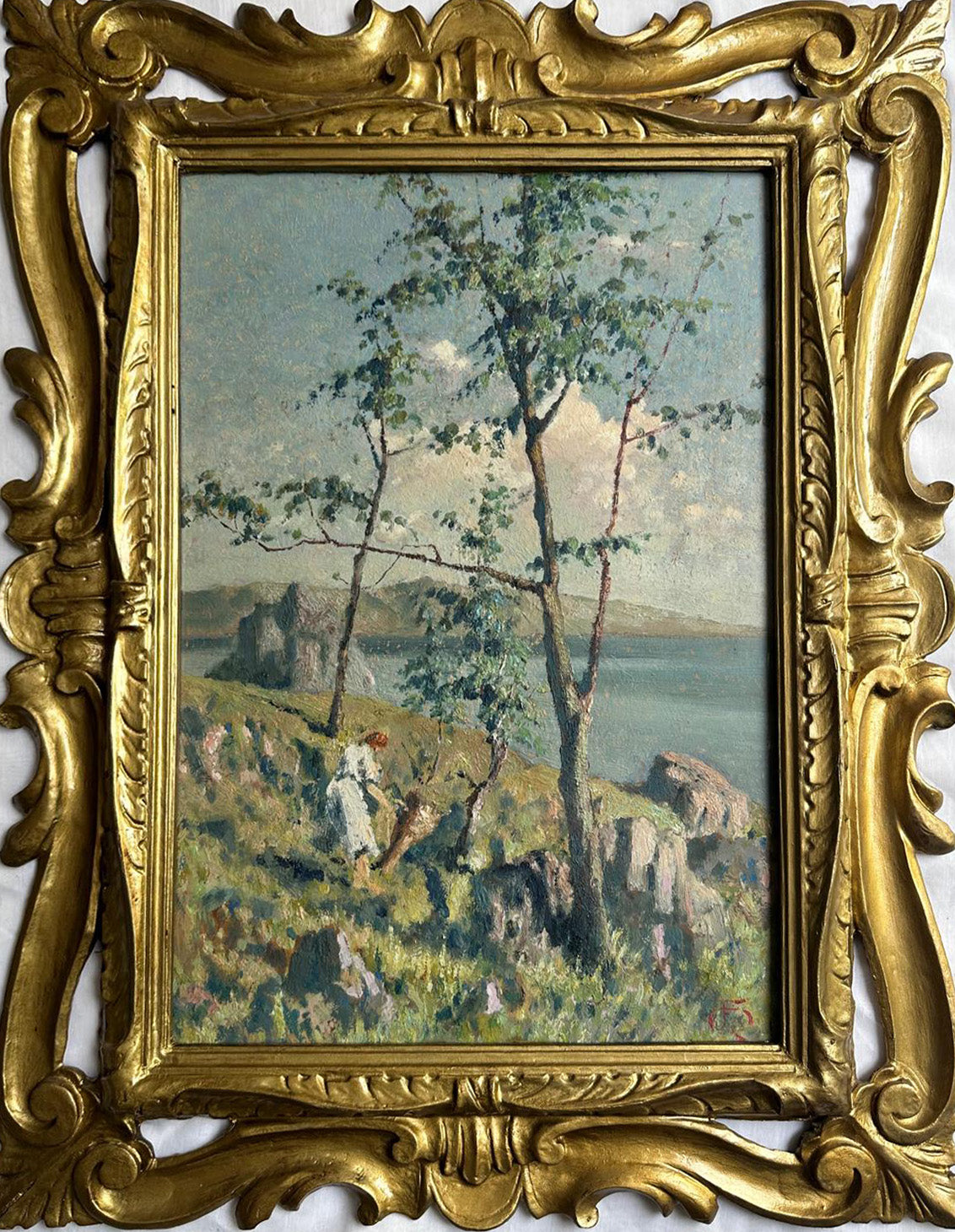 Autore Sconosciuto -  Senza titolo (paesaggio)
