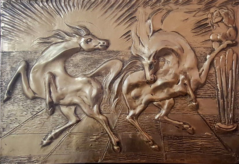 Aligi Sassu - Cavalli del sole