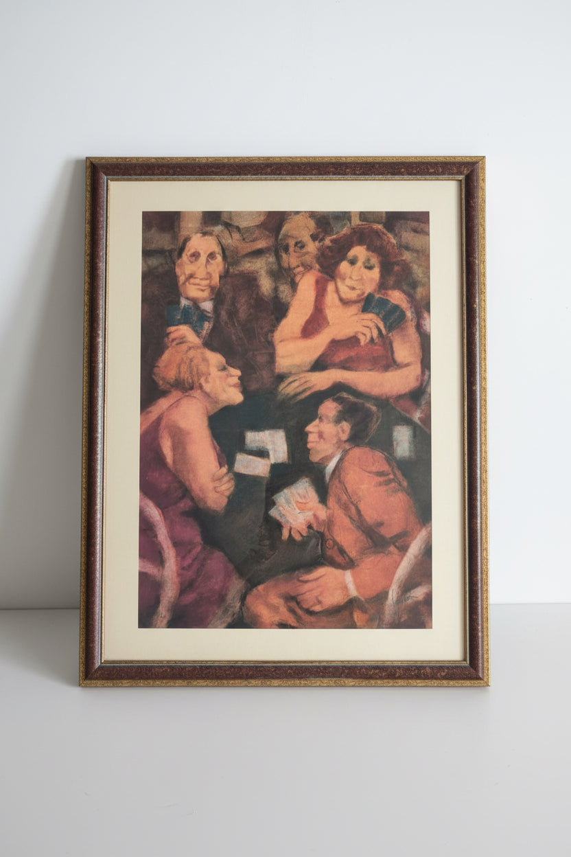 Giocatori di carte – Litografia – Remo Squillantini