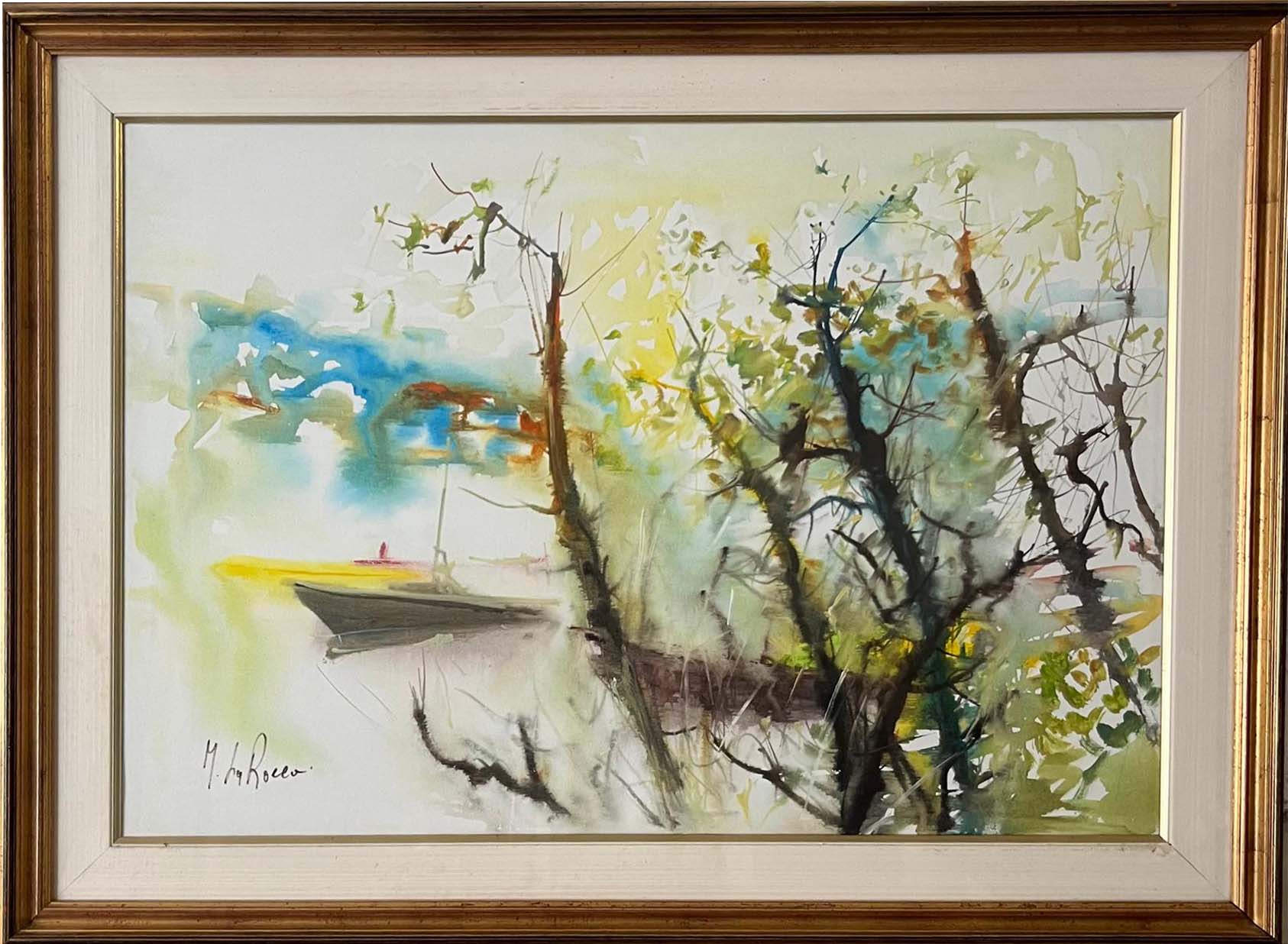Paesaggio a olio su tela di Maurizio La Rocca
