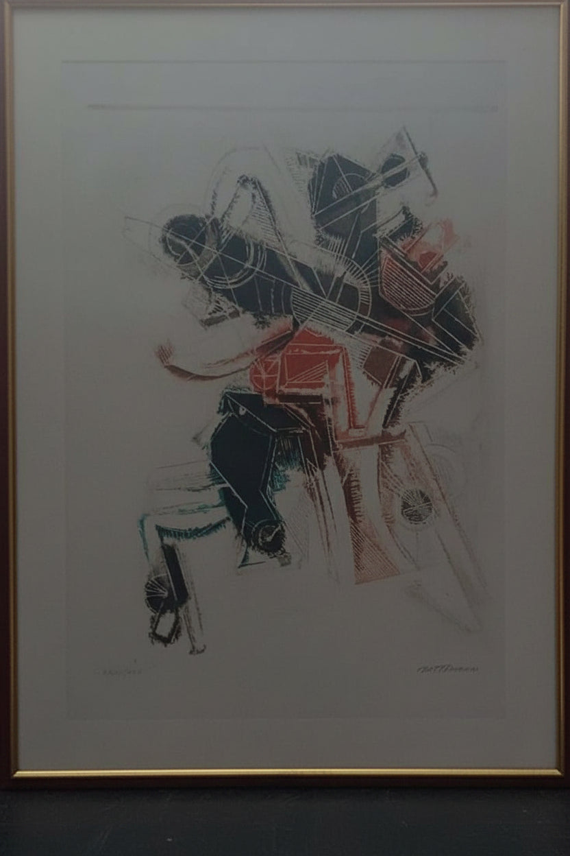 Serigrafia figurativa senza titolo di Umberto Mastroianni