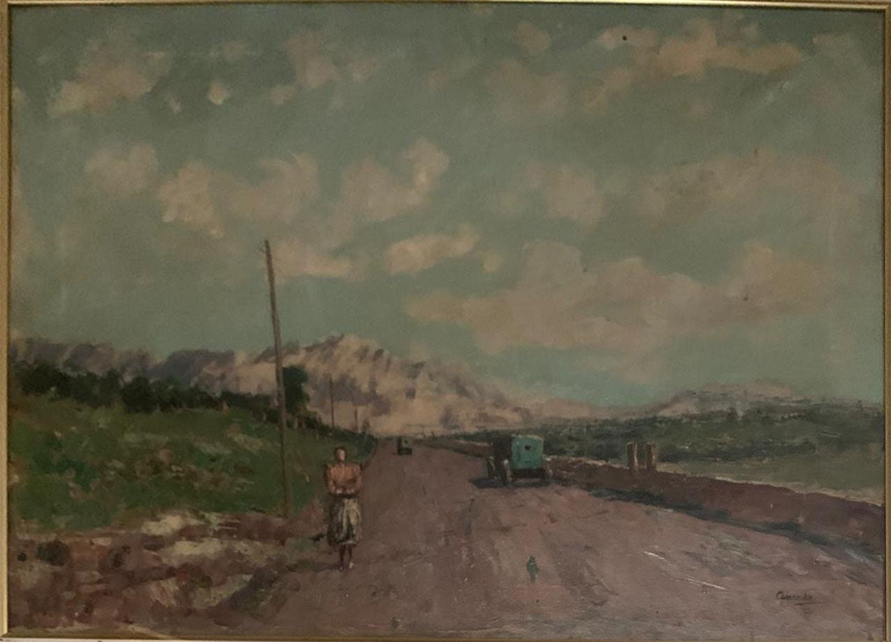 Camarda - Senza titolo (paesaggio con montagna)