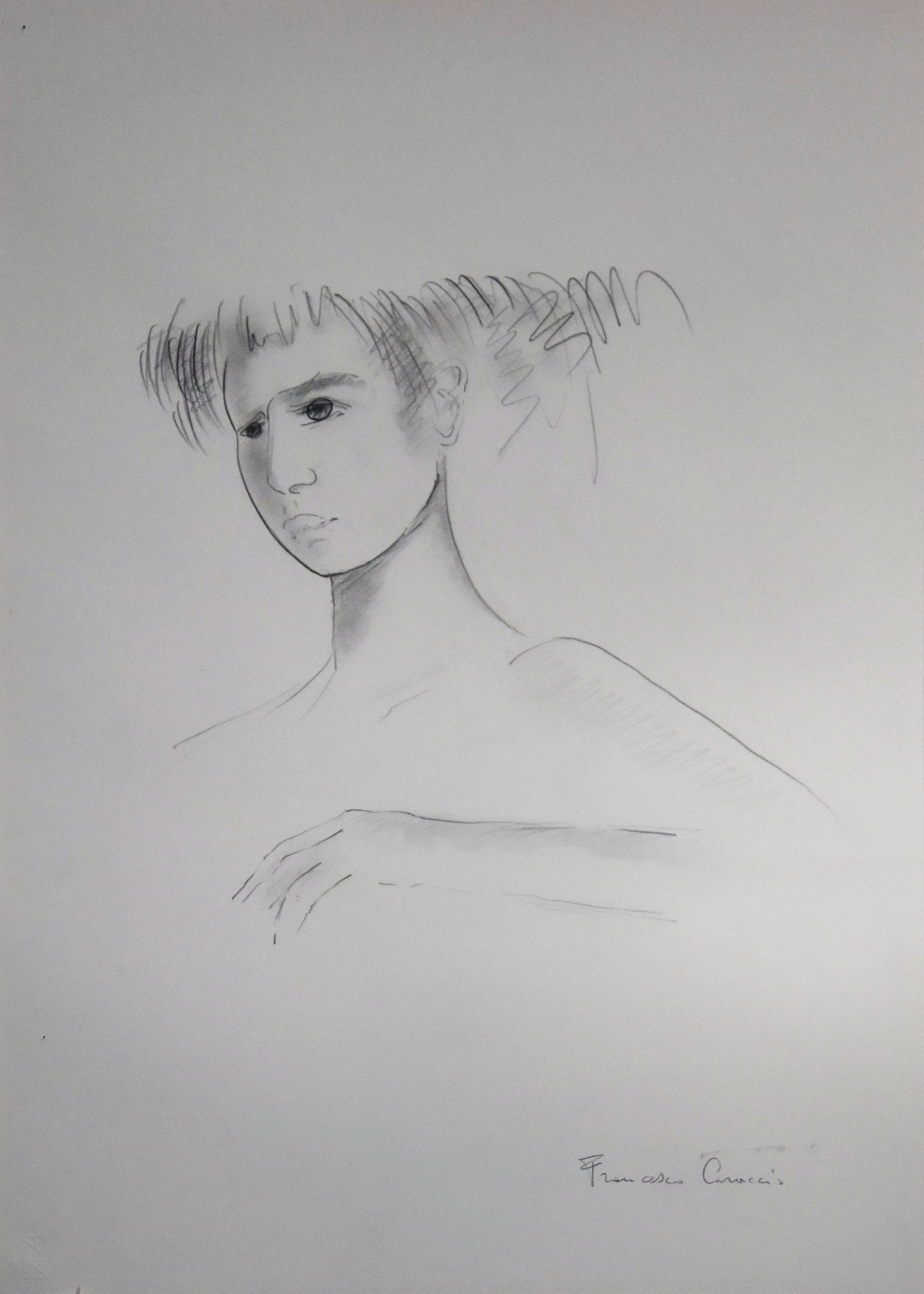 Francesco Caraccio - Retrato de una niña